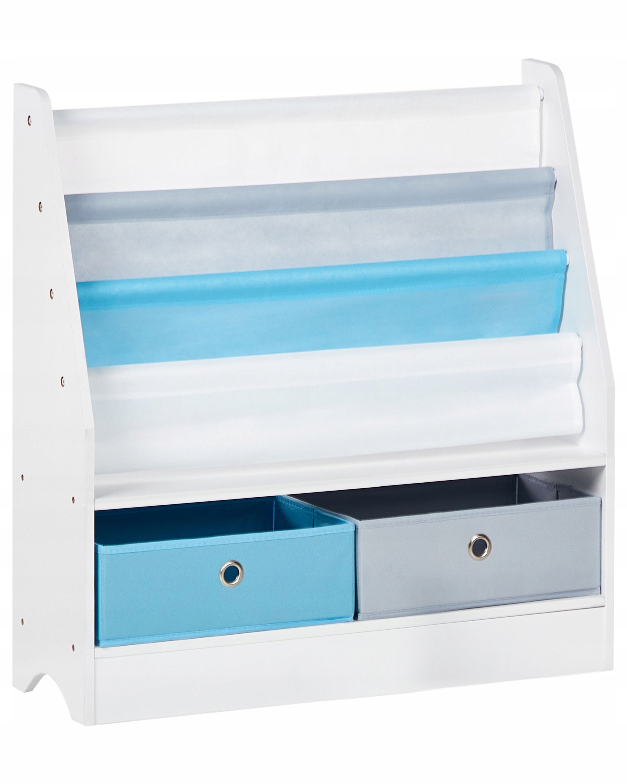 Regał na książki 3 półki TUMBY 74 cm Biały – Idealne rozwiązanie do pokoju dziecięcego