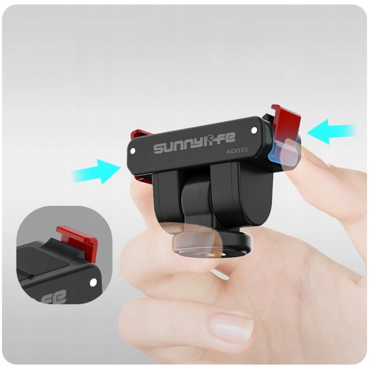 Adapter Magnetyczny 180 Stopni Uchwyt 1/4'' do DJI OSMO 360 / ACTION 5 PRO / 4/3/2 – Idealne rozwiązanie dla Twojej kamery