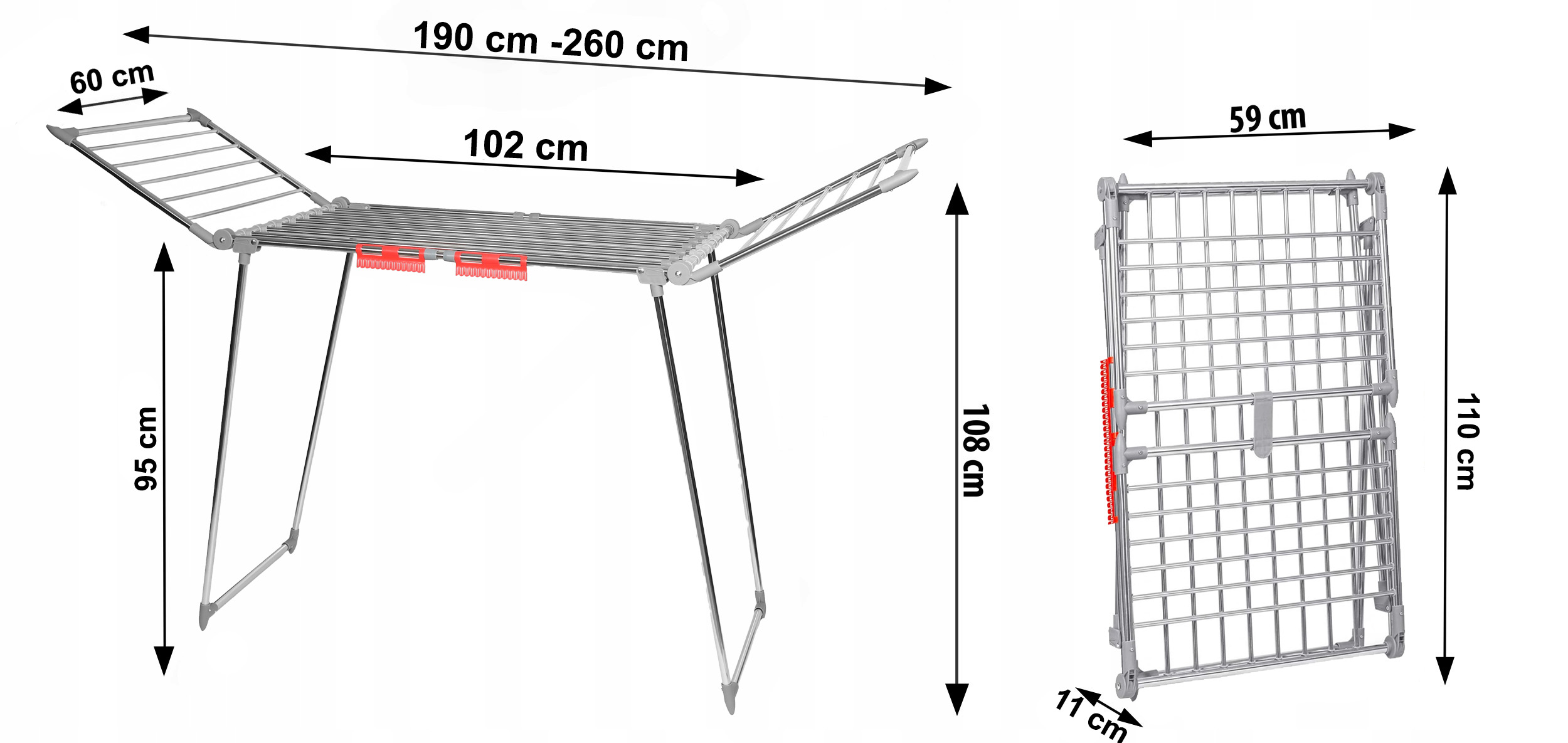 Funkcjonalne haczyki na bieliznę i skarpetki