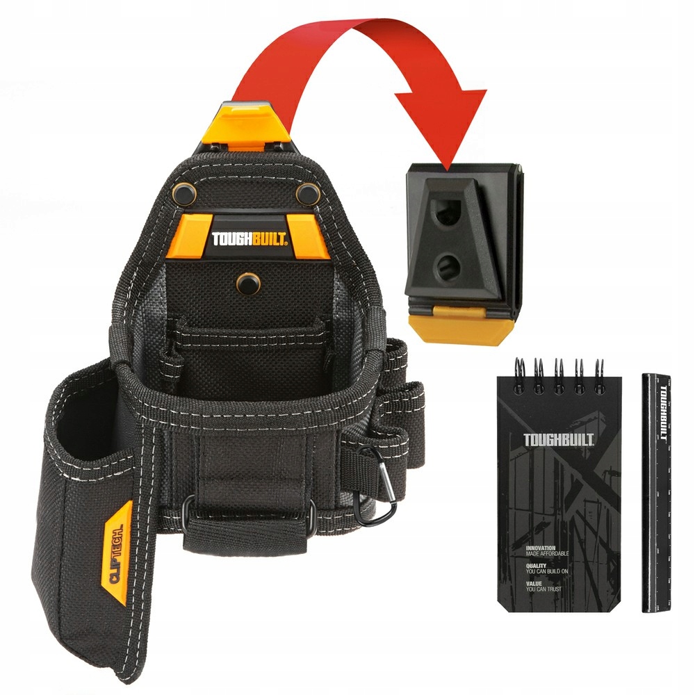 Kieszeń Na Taśmę i Nóż Toughbuilt ClipTech BLACKYE – Idealne rozwiązanie dla majsterkowiczów