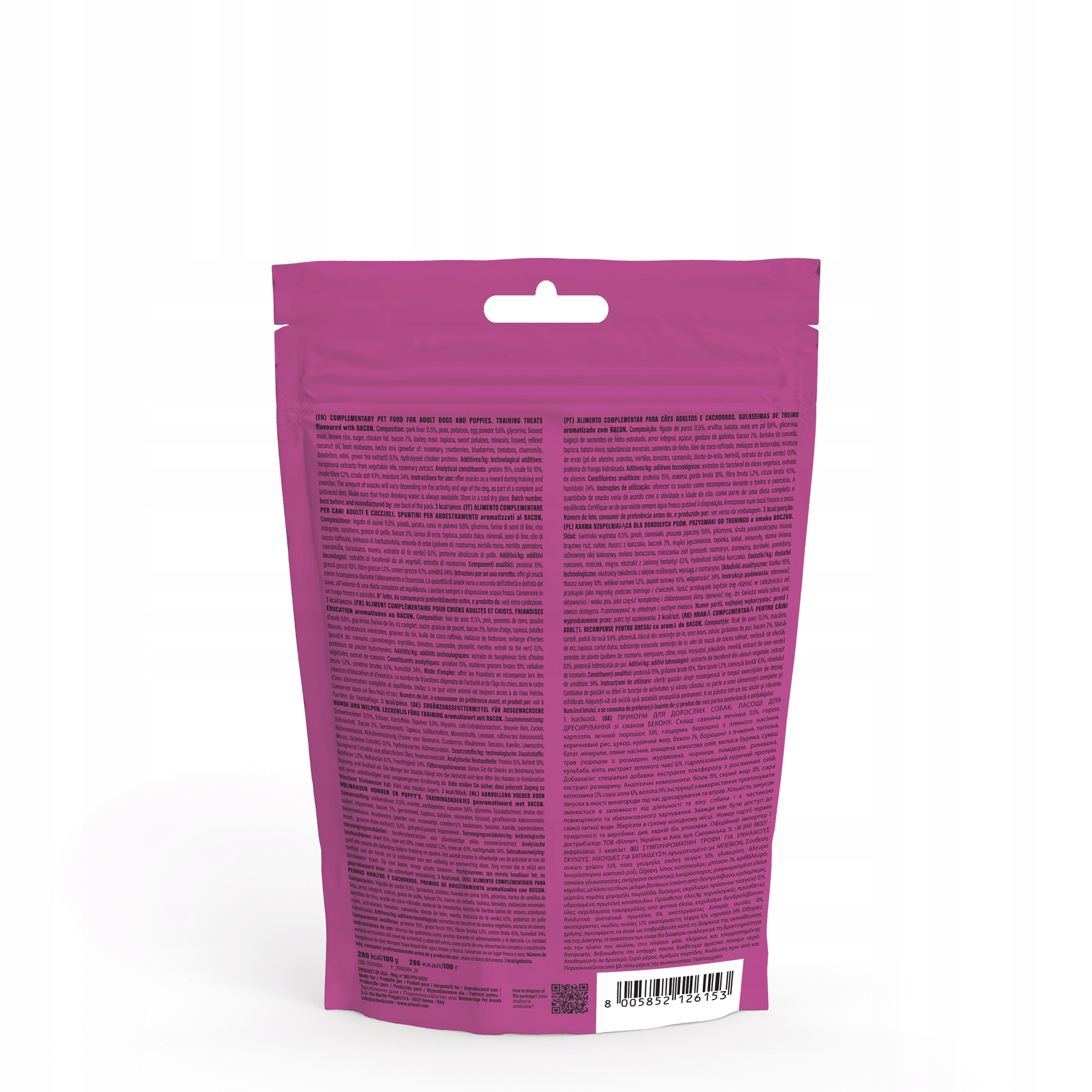 Skład i wartości odżywcze smakołyków Schesir