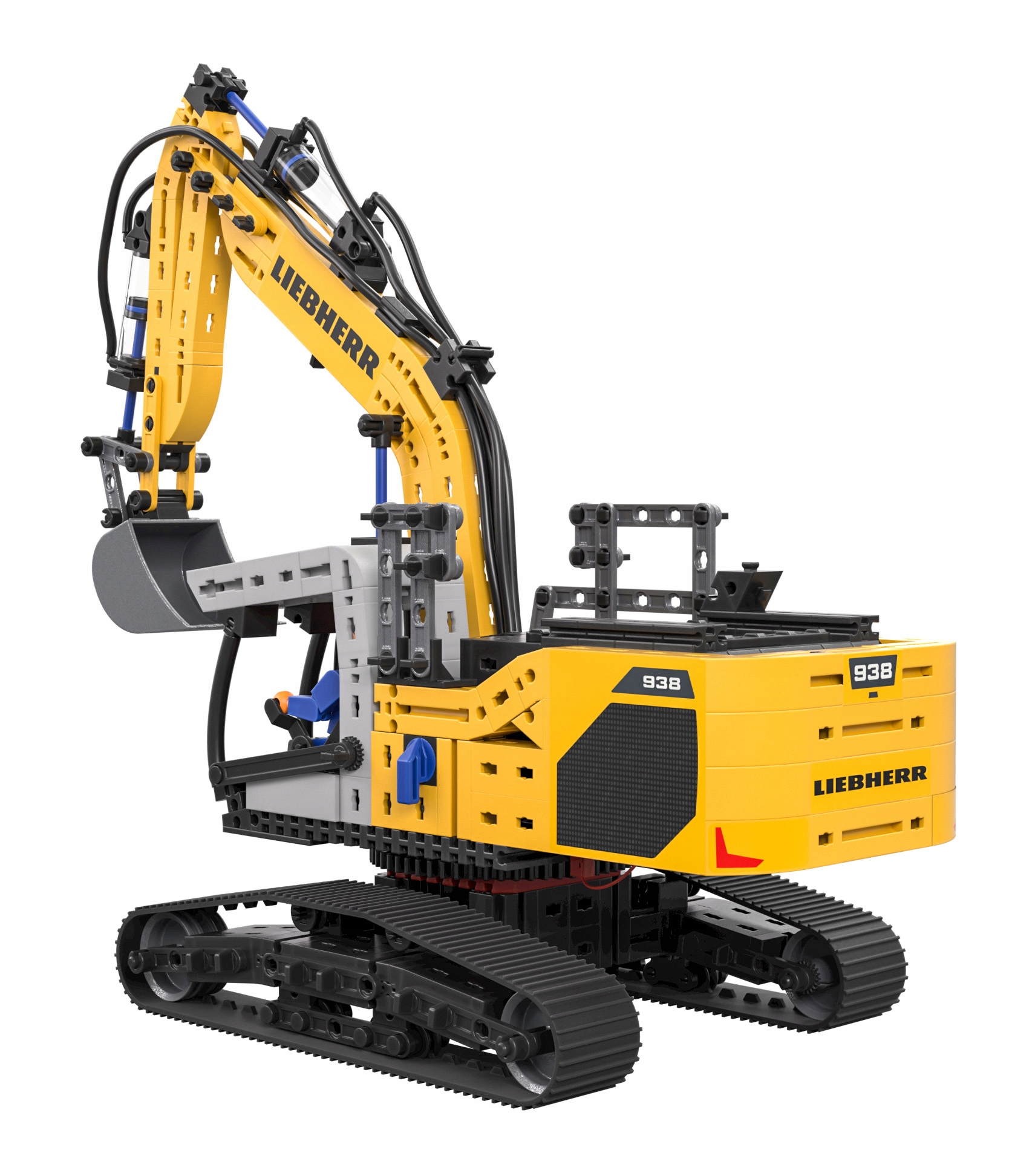 Realistyczny zestaw do budowy koparki – odkryj świat pneumatyki