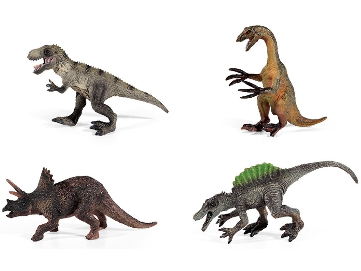 Figurki Dinozaurów Zestaw 4 Figurek DINOZAUR Dinozaury T-rex – Przygotuj się na przygodę!