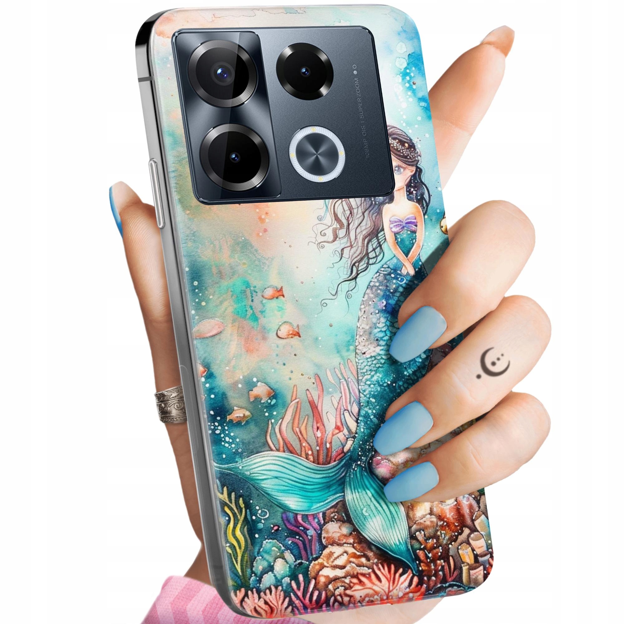 Etui do Infinix NOTE 40 Pro 4G / 5G – Ochrona z unikalnym wzorem syrenki