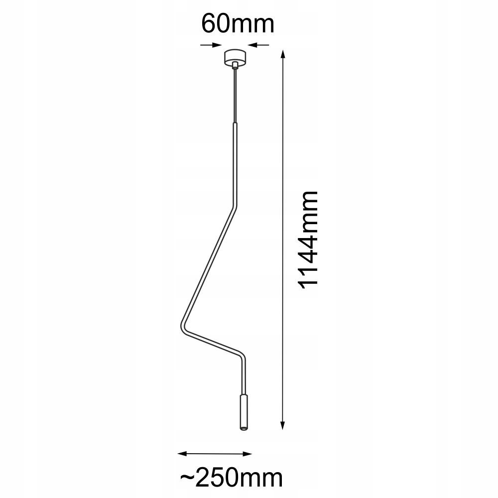 Wymiary i materiały – Szczegóły konstrukcyjne lampy NO. VI 5139 Antigo