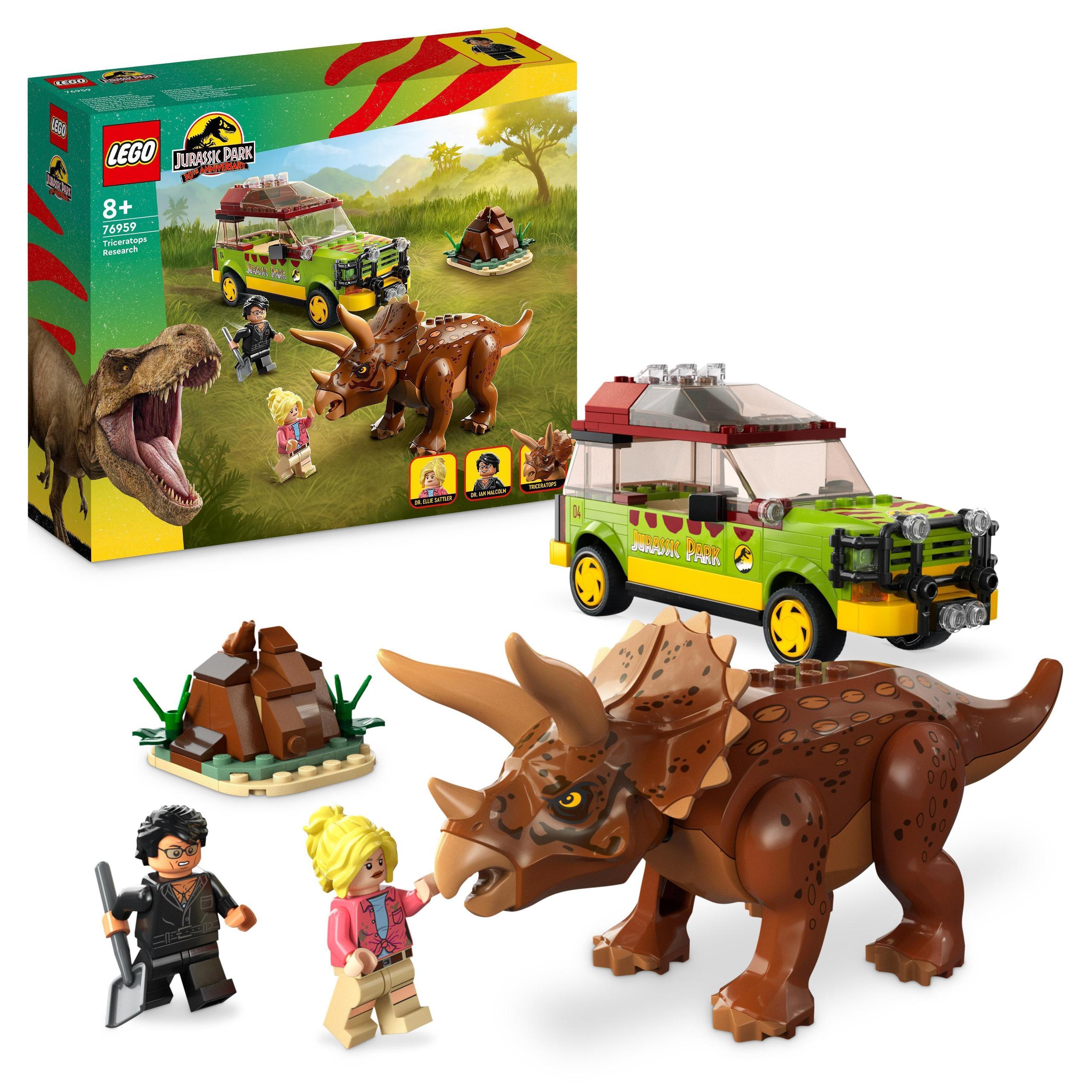 Jurassic World Badanie triceratopsa (76959) – Zestaw LEGO dla małych odkrywców