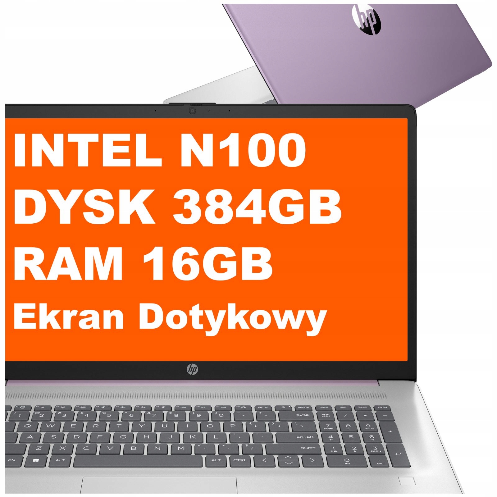 Duży ekran dotykowy 17,3
