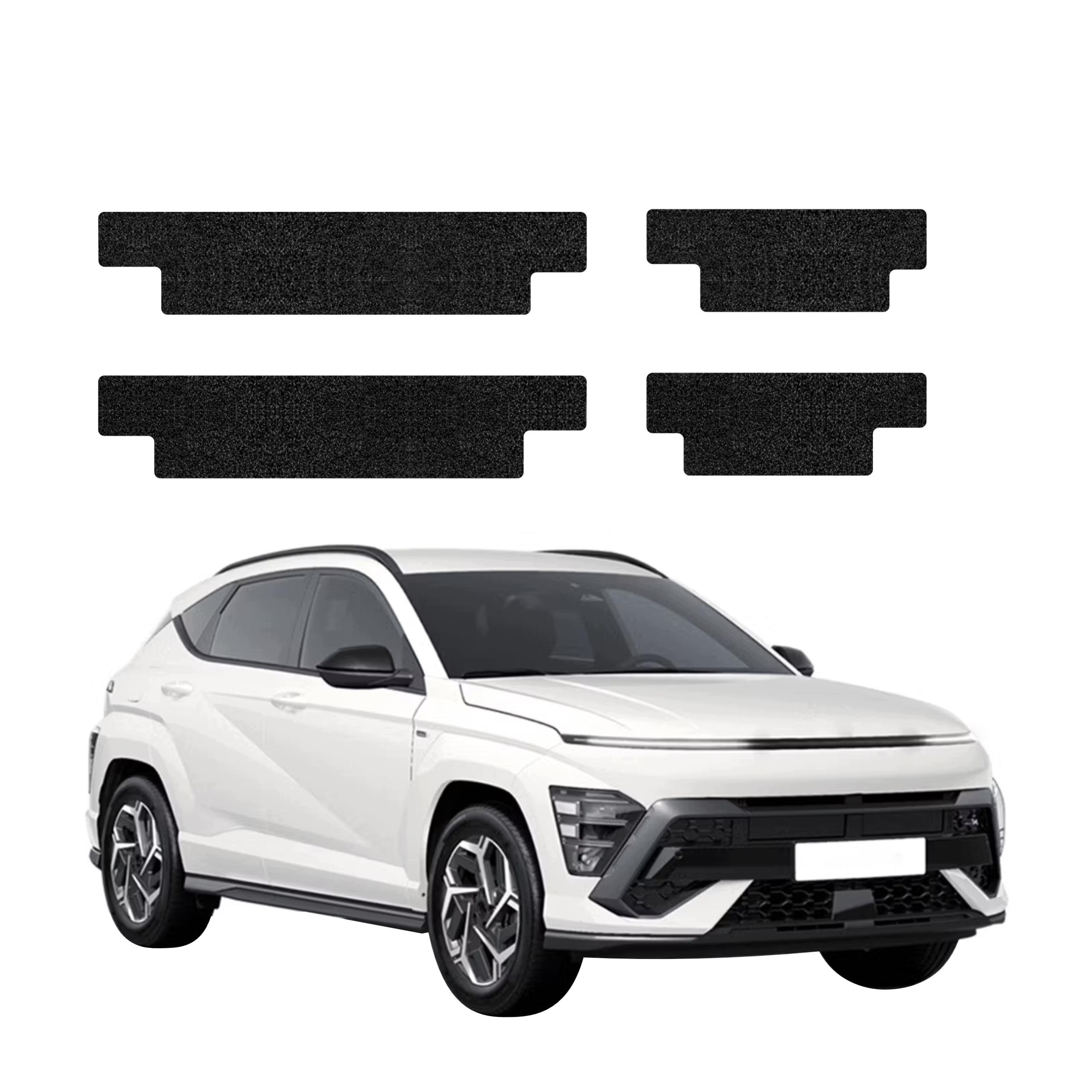 Czarna powłoka techniczna HeavyDuty Black na progi do Hyundai Kona N-Line (2023-2026) – Ochrona na najwyższym poziomie