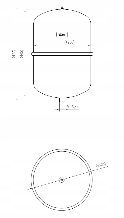 Kluczowe parametry techniczne naczynia Reflex N 25