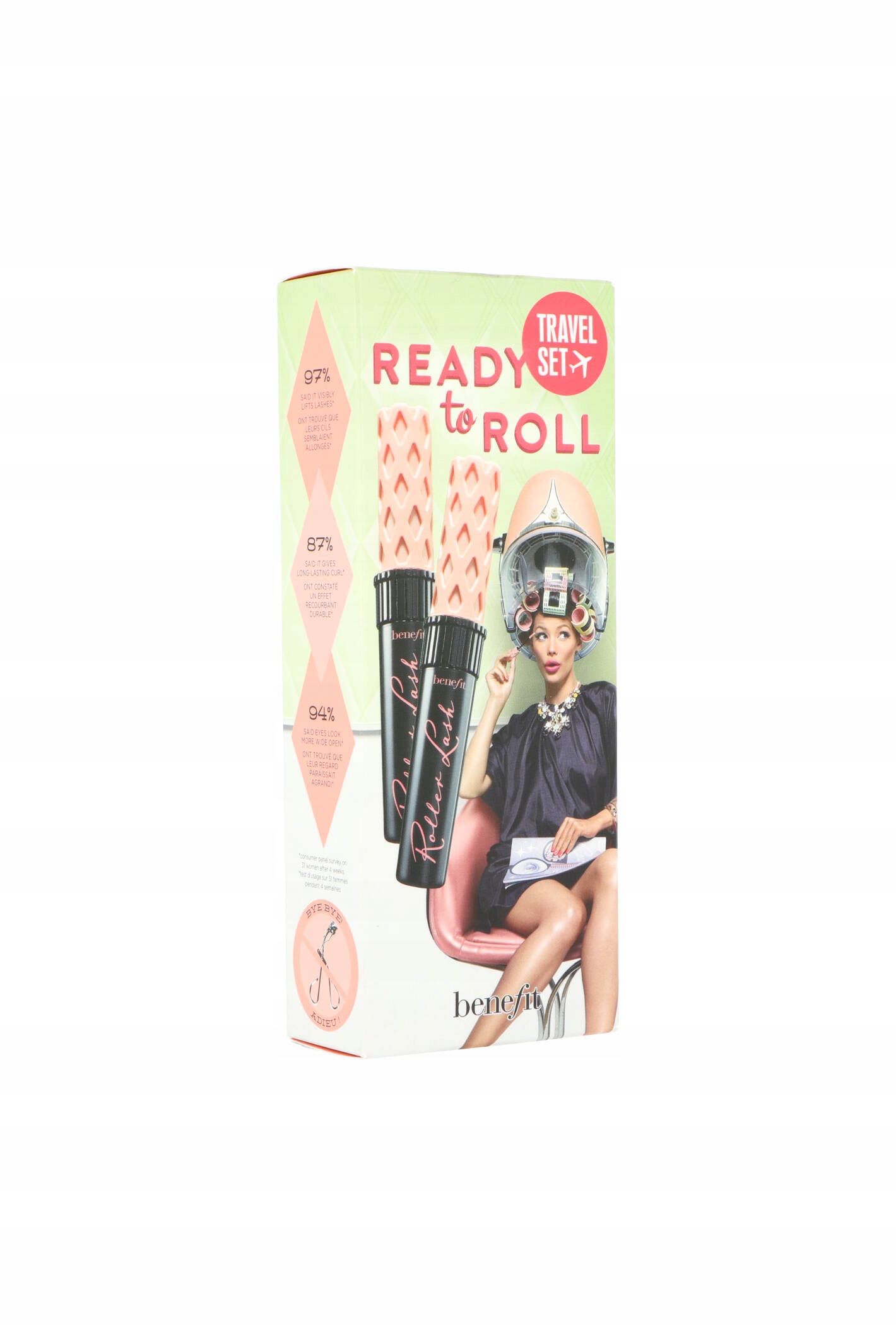 BENEFIT Roller Lash Eye Mascara – Tusz do rzęs Black 2x8,5g dla perfekcyjnego spojrzenia