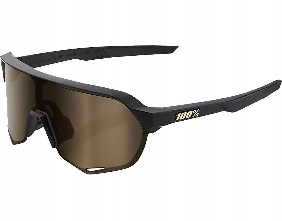 Okulary sportowe 100% S2 - Lustrzane soczewki w matowej czerni