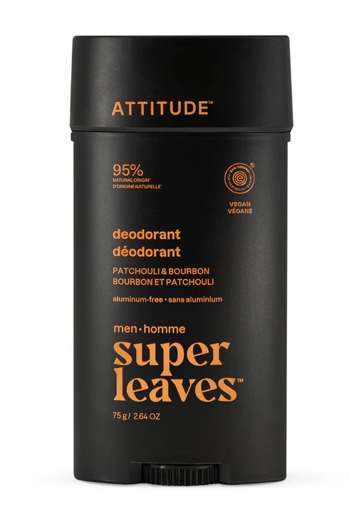 Super Leaves Men – Dezodorant w sztyfcie dla mężczyzn z paczulą i bourbonem