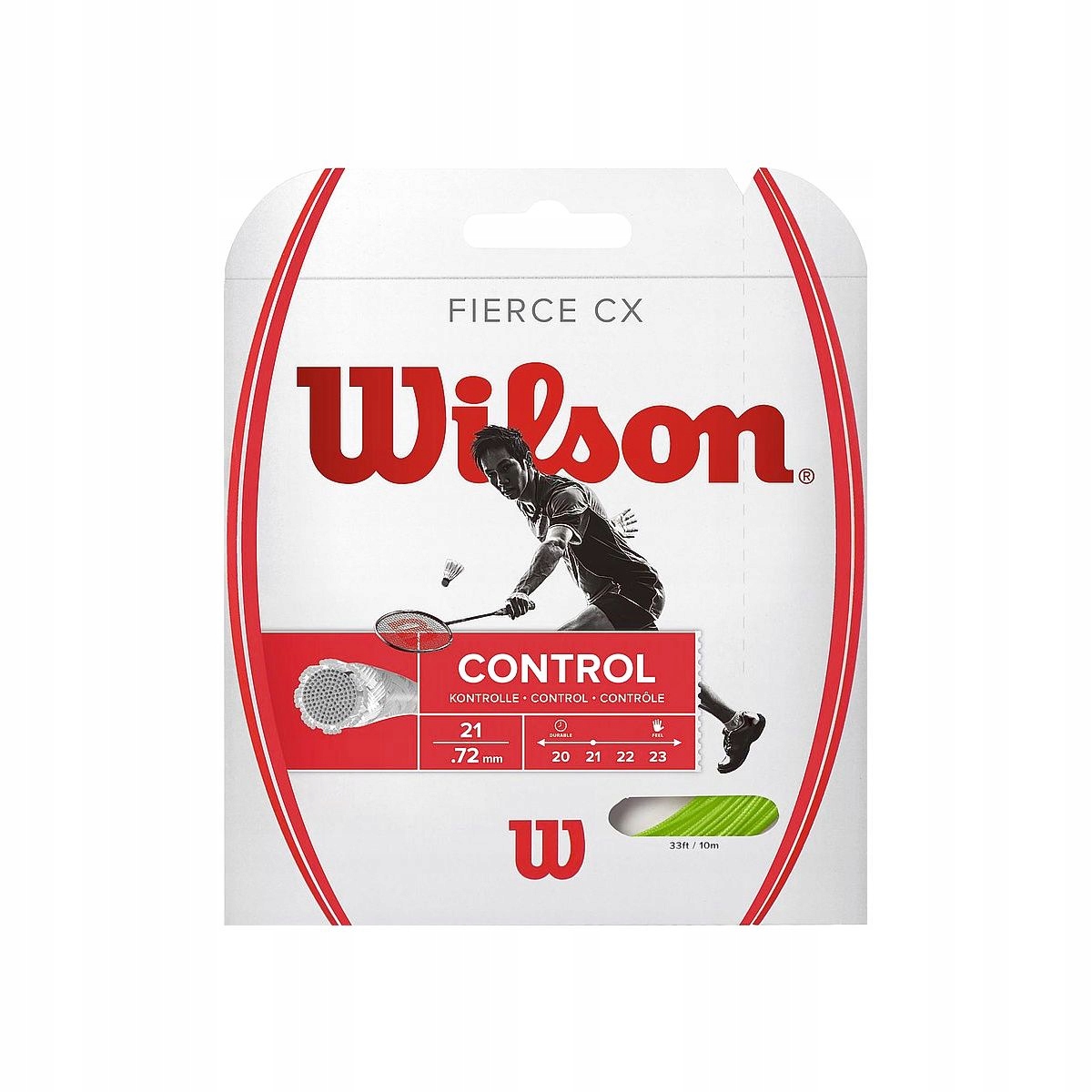 Naciąg Wilson Fierce CX 70 lime WRR943400 – Idealny wybór dla profesjonalnych graczy badmintona