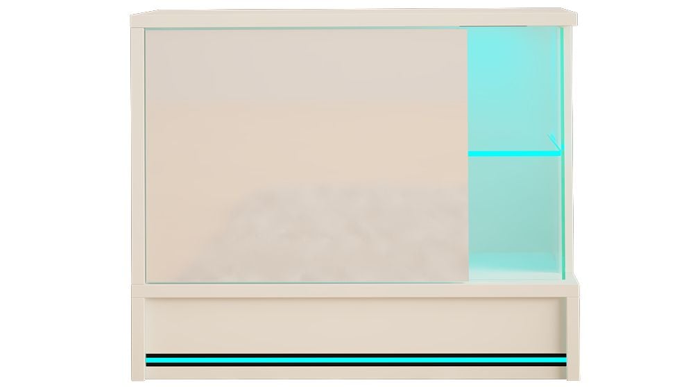 szafka-nocna-efecto-5-55cm-bialy-mat-polysk-led-rgb-stan-nowy