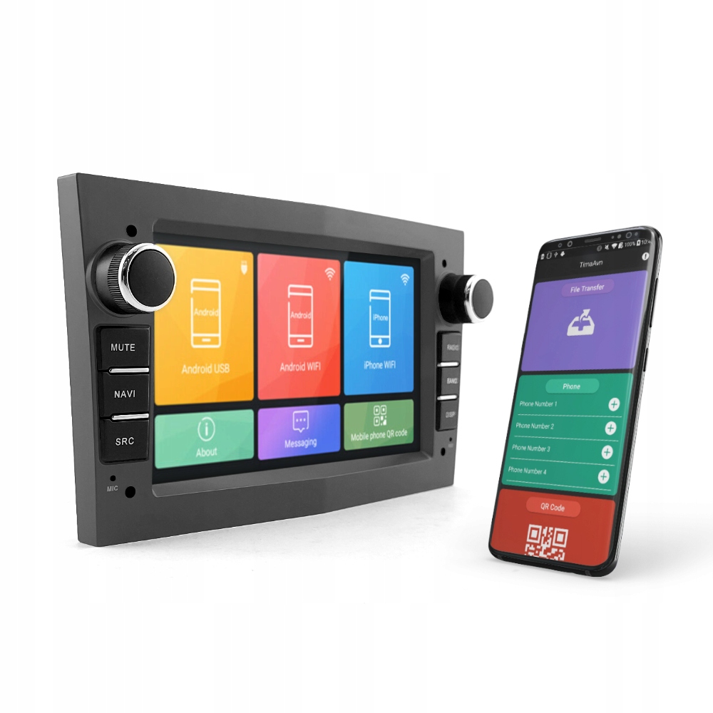 Wbudowana nawigacja GPS i funkcje Android Auto