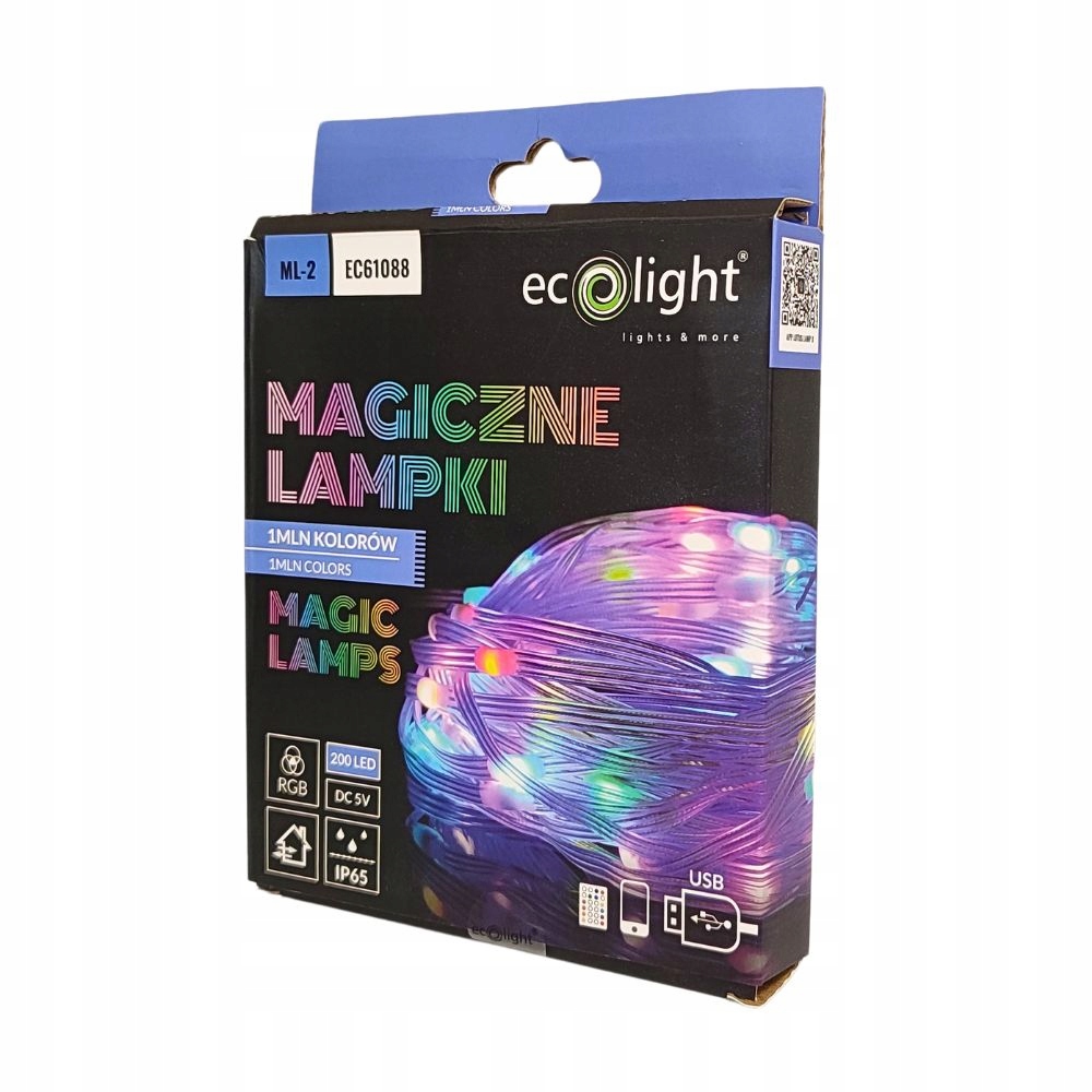 Magiczne Lampki LED 1MLN Kolorów 200 LED 10m DC5V – Stwórz wyjątkową atmosferę w swoim domu