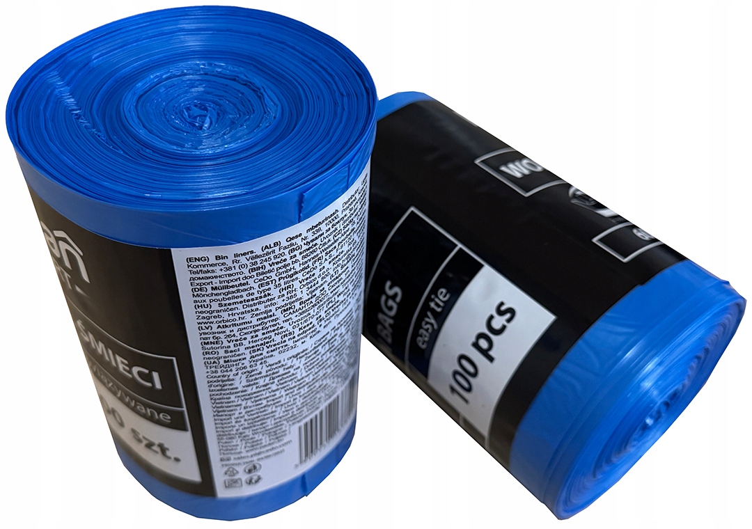 Worki na śmieci 60L – mocne i wiązane dla Twojej wygody