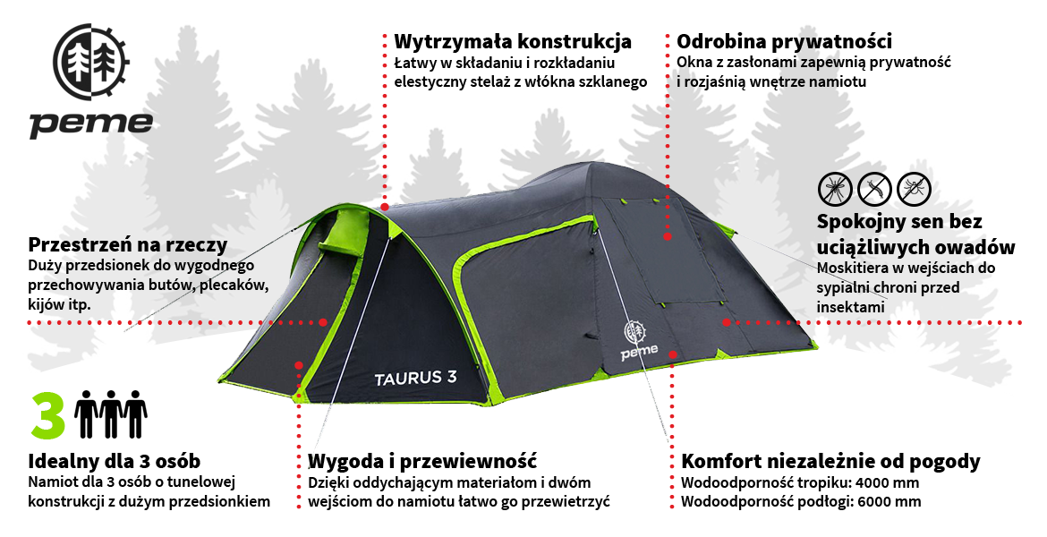 Namiot Peme Taurus 3