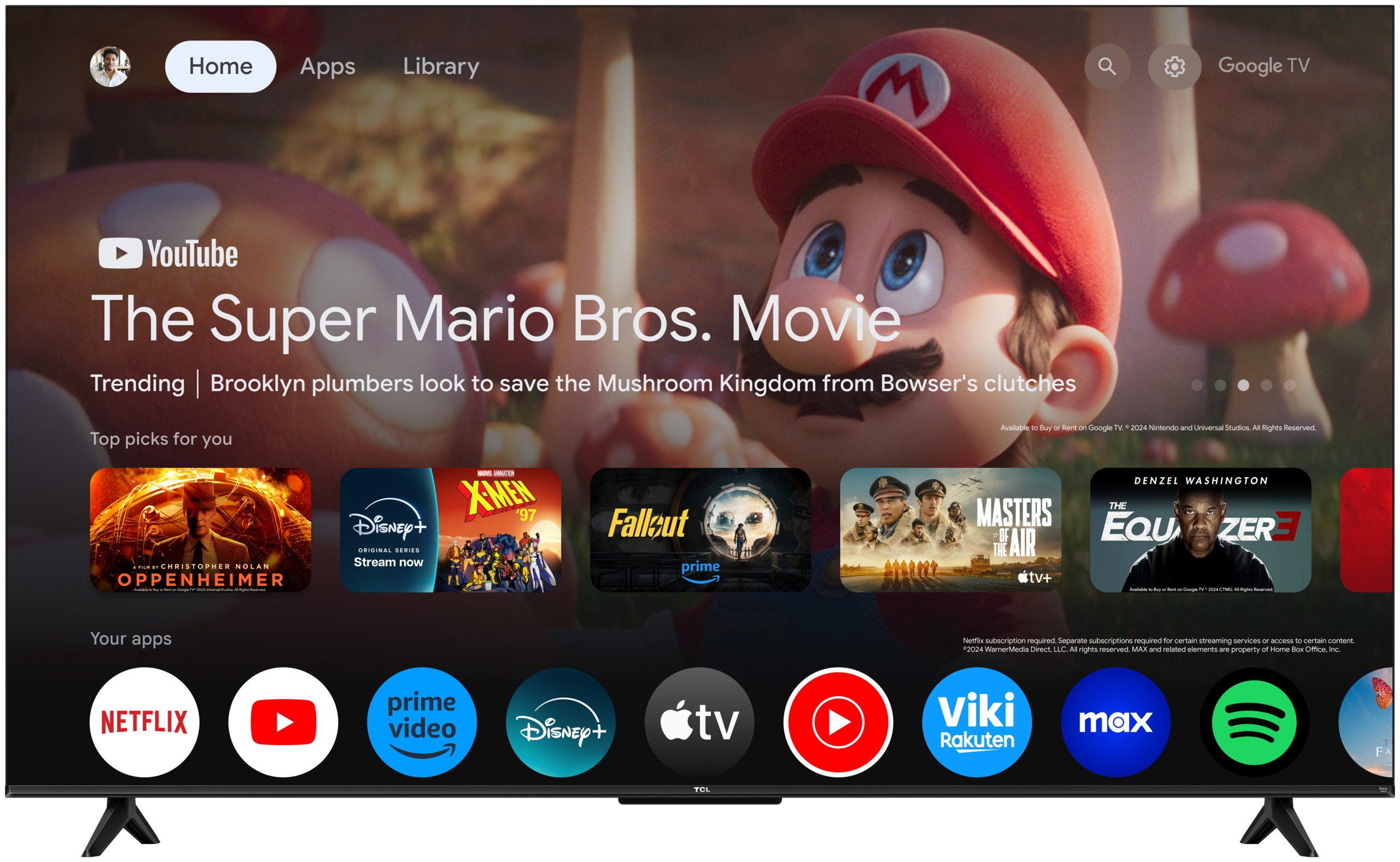 Inteligentne funkcje z Google TV i asystentem głosowym