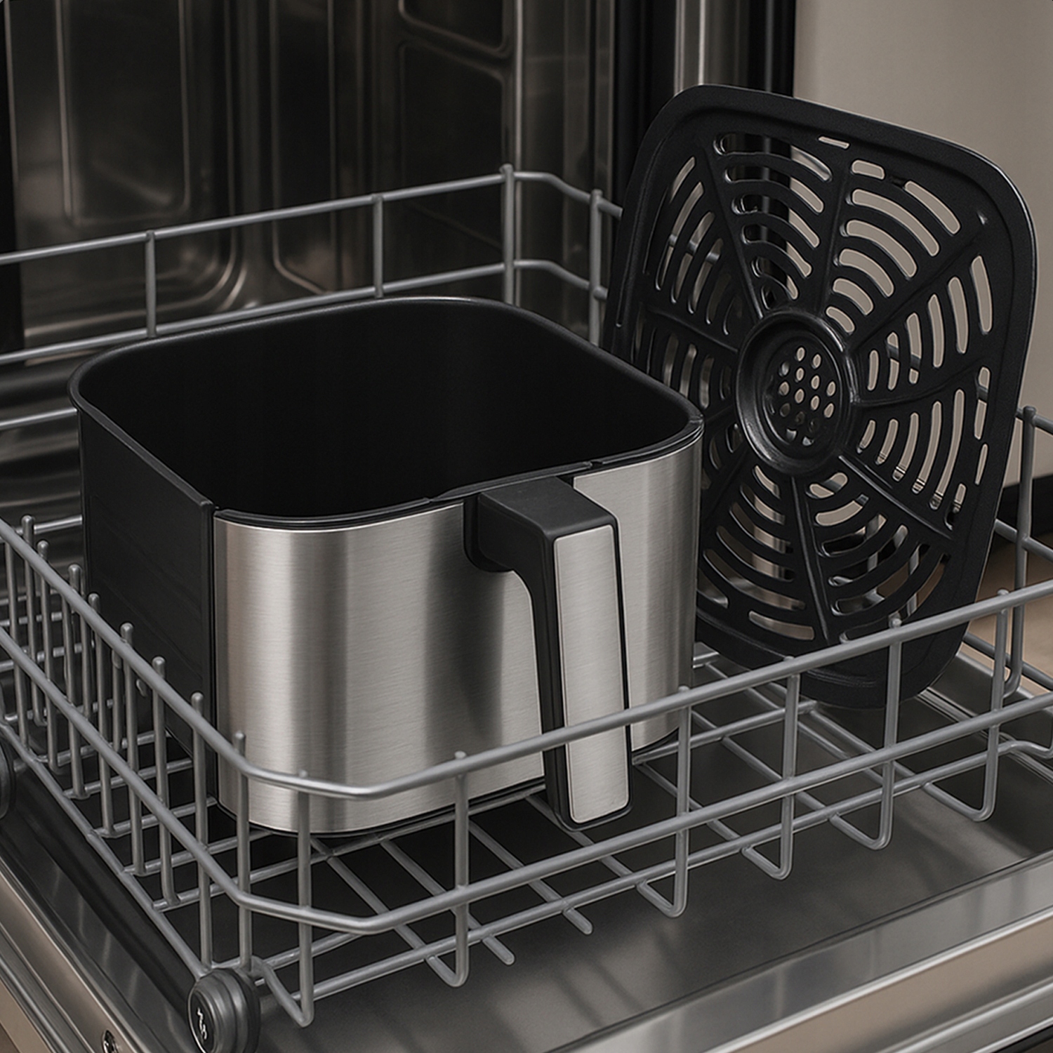 FRYTKOWNICA BEZTŁUSZCZOWA AIR FRYER FRYTOWNICA DUŻA 8L MISA 12 PROGRAMÓW XL Szerokość produktu 35.5 cm