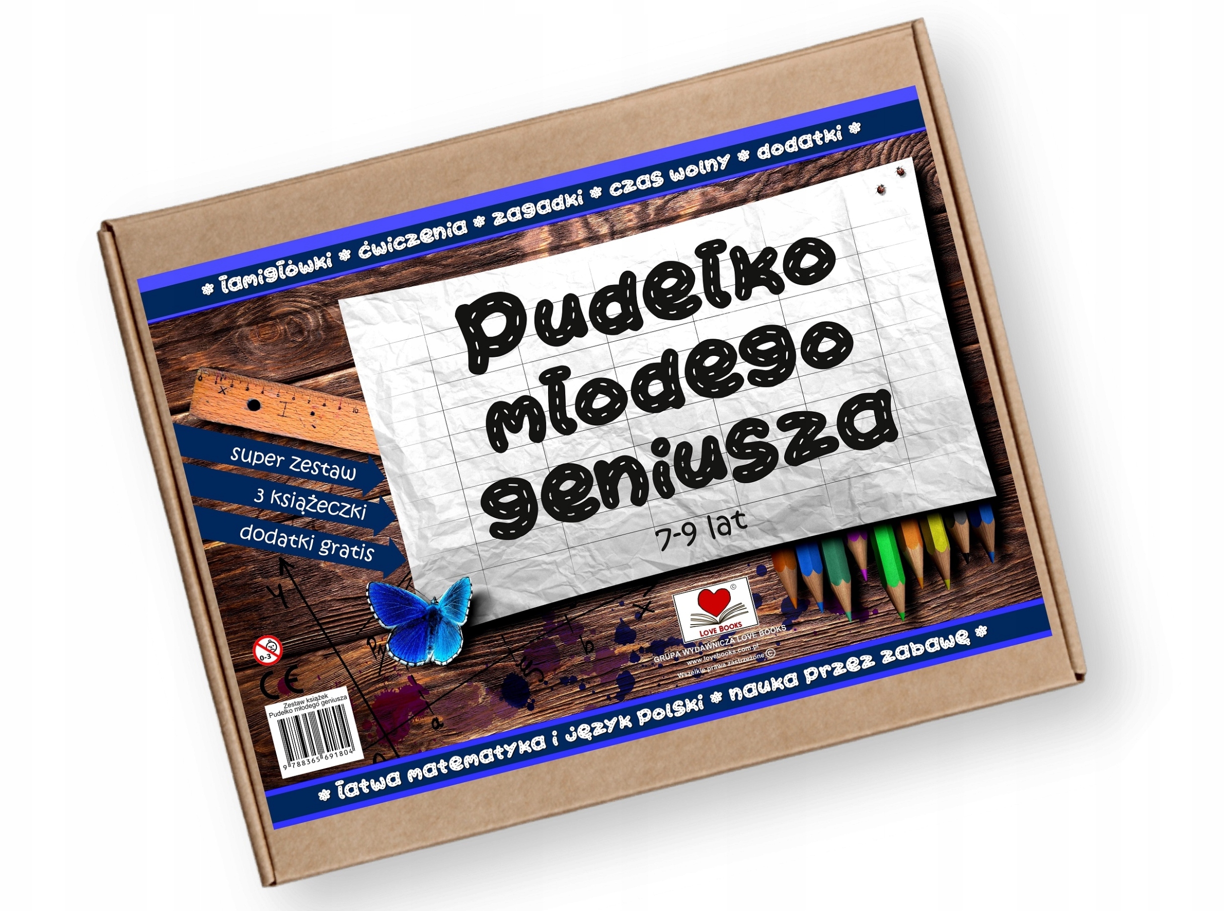 Pudełko Młodego Geniusza 7-9 lat – Zestaw edukacyjny dla dzieci