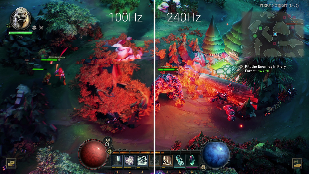 Wysoka częstotliwość odświeżania 240 Hz – Płynność obrazu bez kompromisów