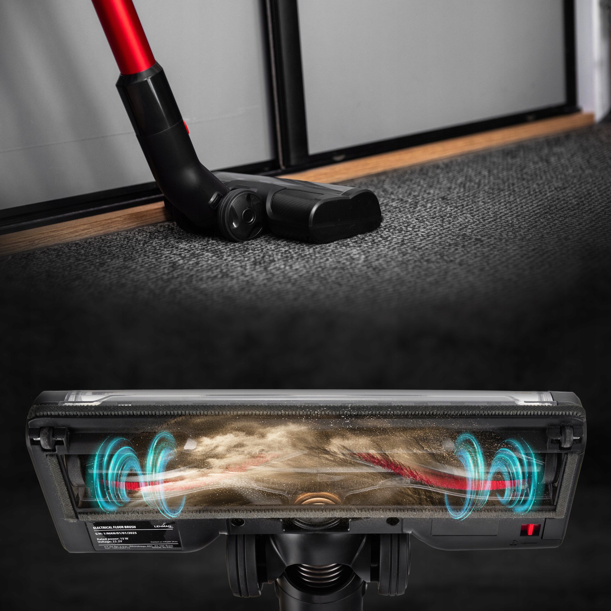 ODKURZACZ PIONOWY BEZPRZEWODOWY RĘCZNY LEHMANN BEZWORKOWY AKUMULATOROWY LED Model ODKURZACZ PIONOWY BEZPRZEWODOWY RĘCZNY LED 3W1