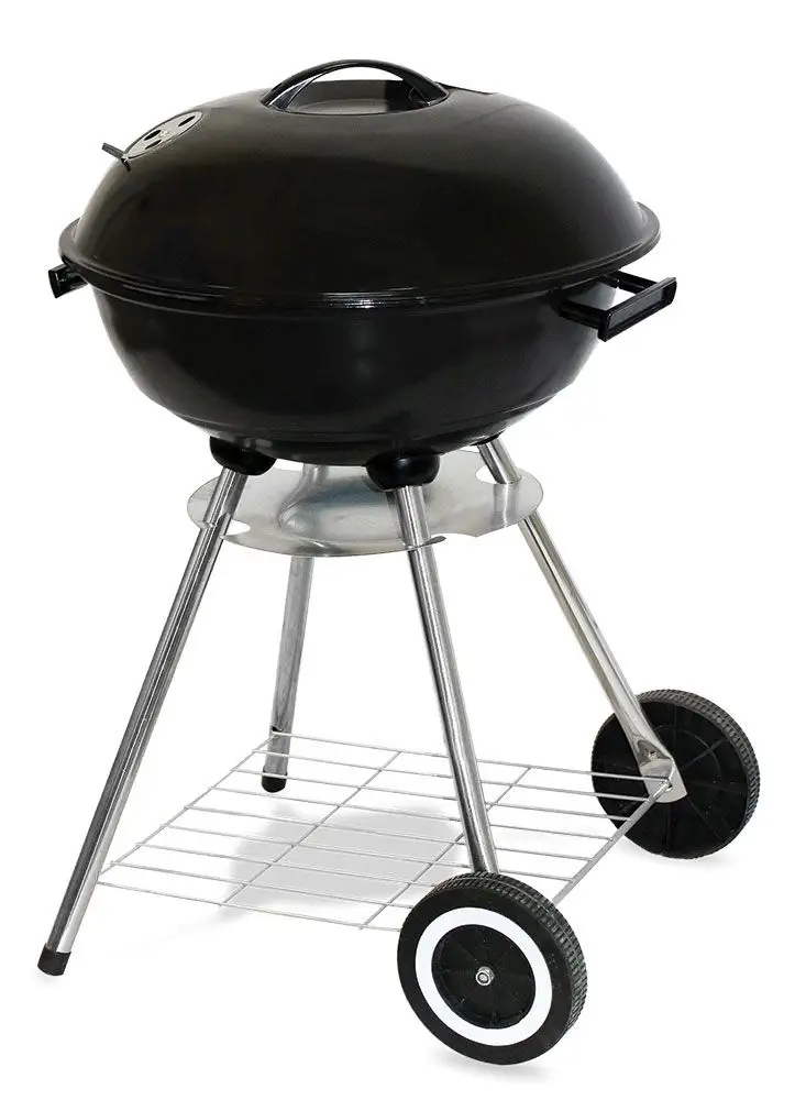 Grill ogrodowy węglowy Comfort przenośny z pokrywą i kółkami – Idealny towarzysz letnich spotkań