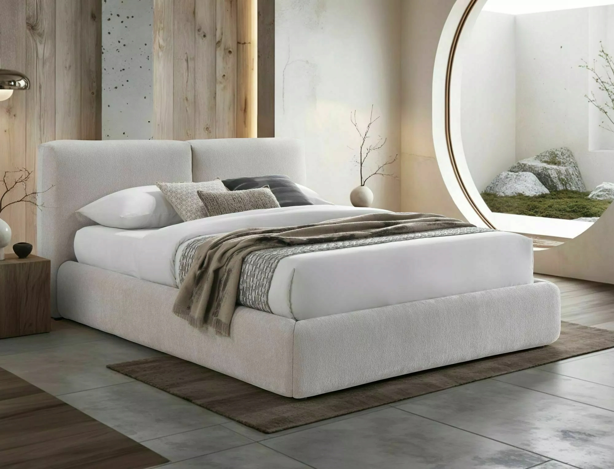 Łóżko 160x200 z pojemnikiem Modena Raven – Elegancja i funkcjonalność w Twojej sypialni