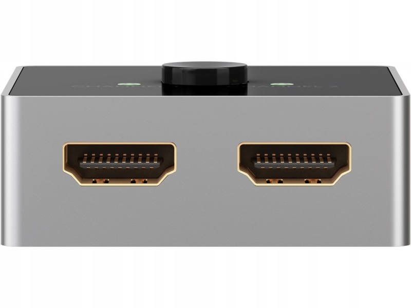 Dwukierunkowy przełącznik HDMI™ – Eliminuje konieczność zmiany kabli