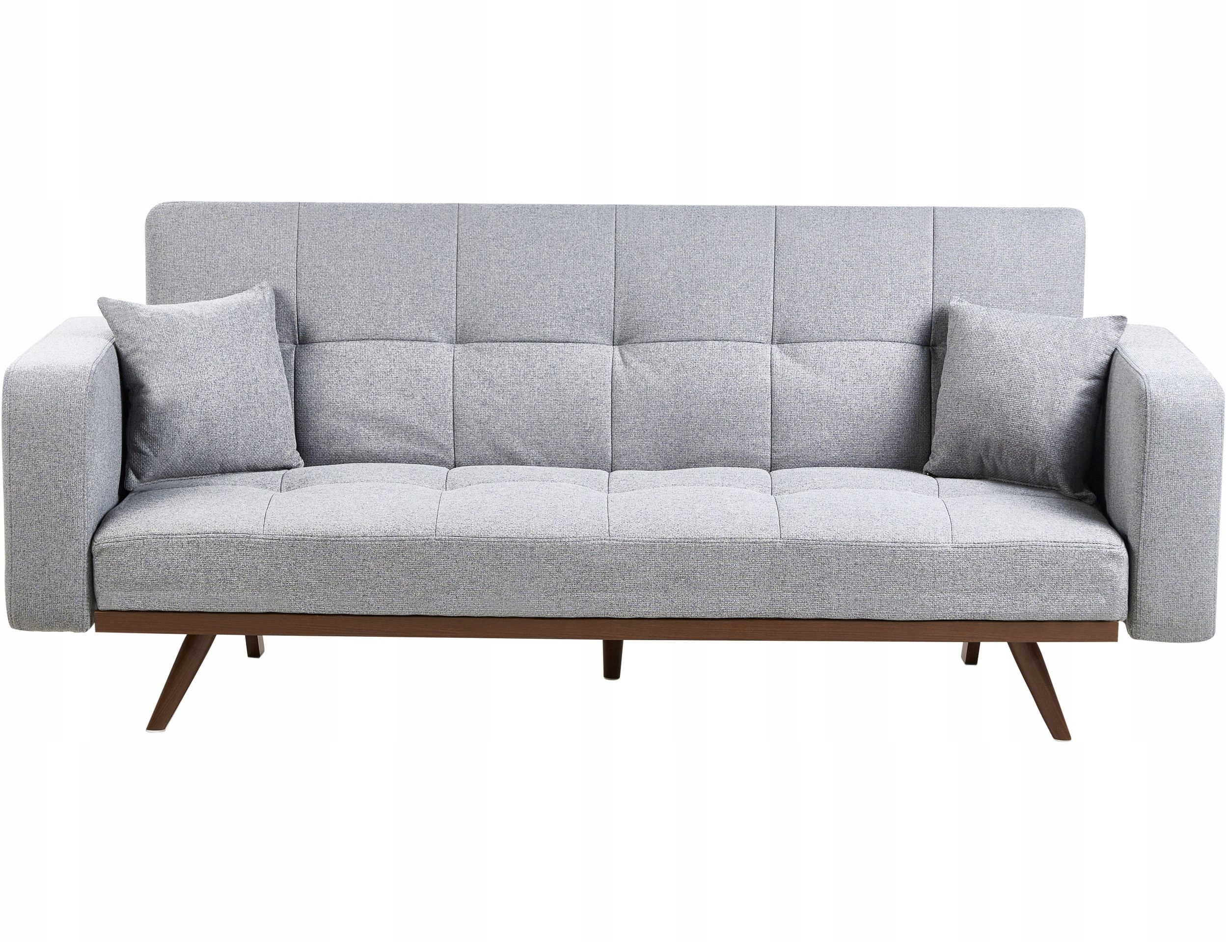 Sofa rozkładana dla 3 osób HJULBY Szary – Elegancja i funkcjonalność w Twoim domu