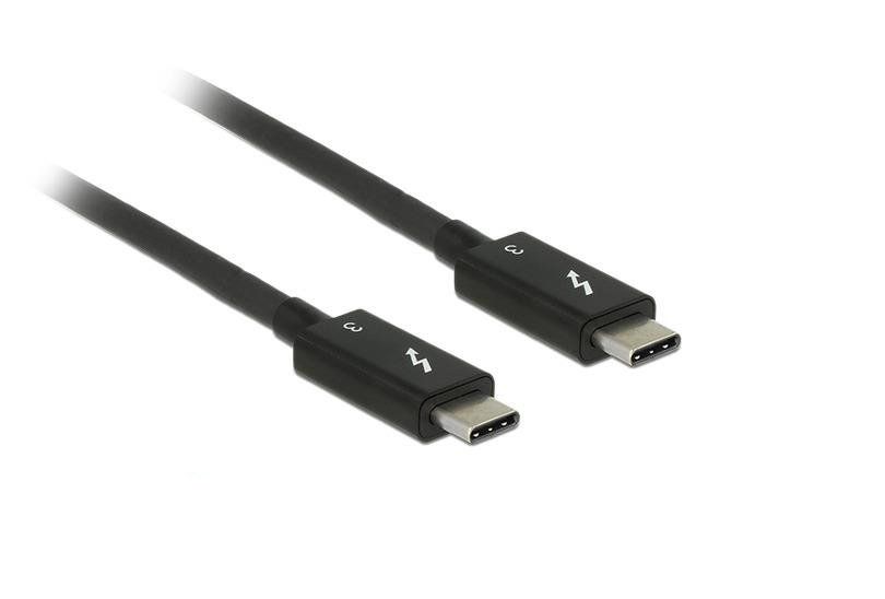 Kabel Thunderbolt 3 Delock 0.5 m Czarny – Uniwersalne połączenie dla Twojego komputera