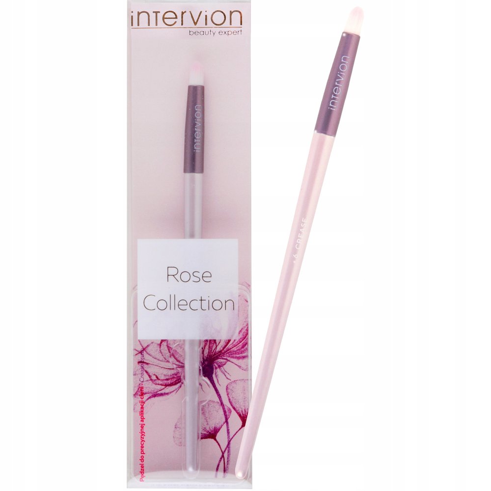 Pędzel Inter-Vion Rose Collection do precyzyjnej aplikacji cieni – Idealny do makijażu