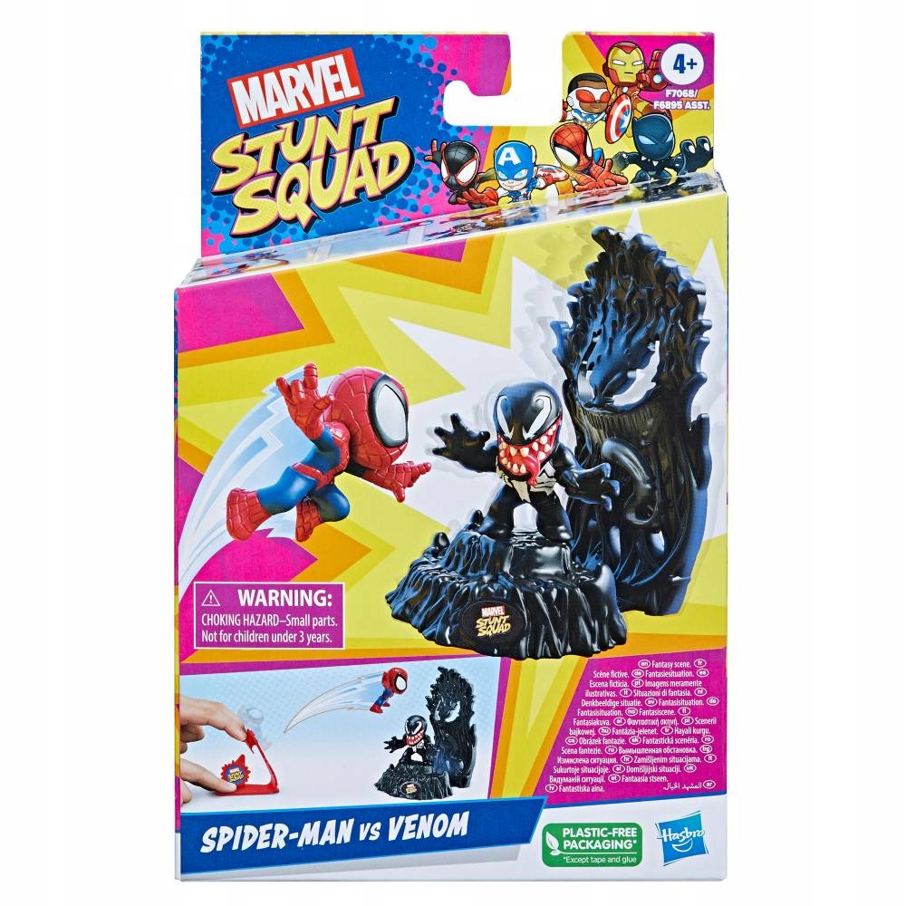 Hasbro Stunt Squad Spider-Man vs Venom – Akcja dla małych superbohaterów