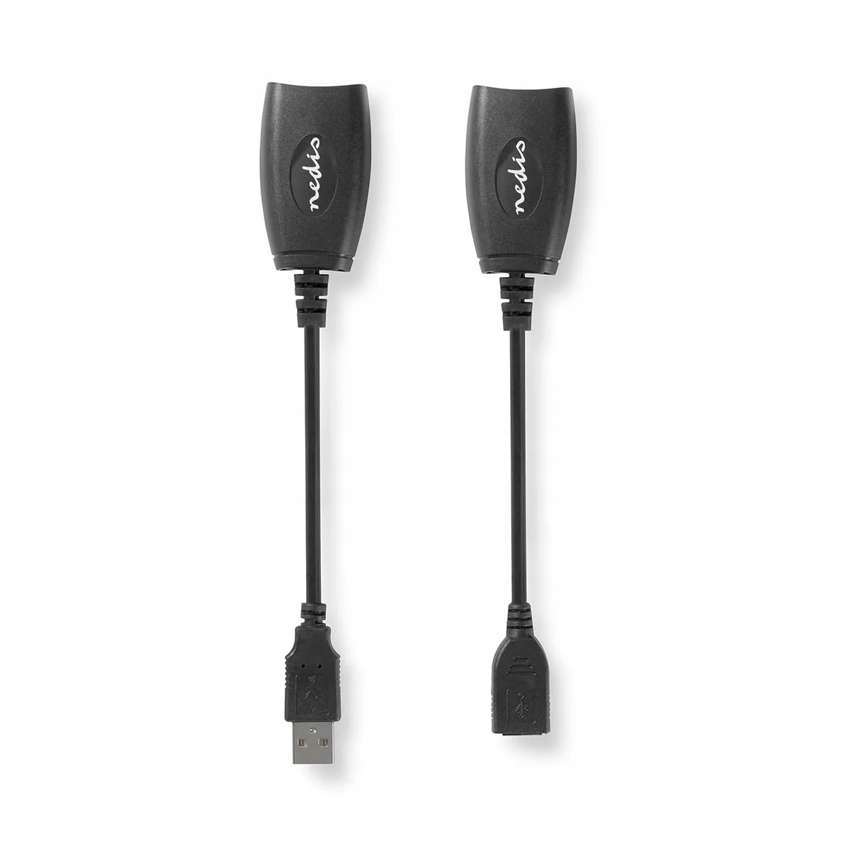 USB 2.0 Aktywny Przedłużacz Kablowy A Male - A Female 50 m czarny