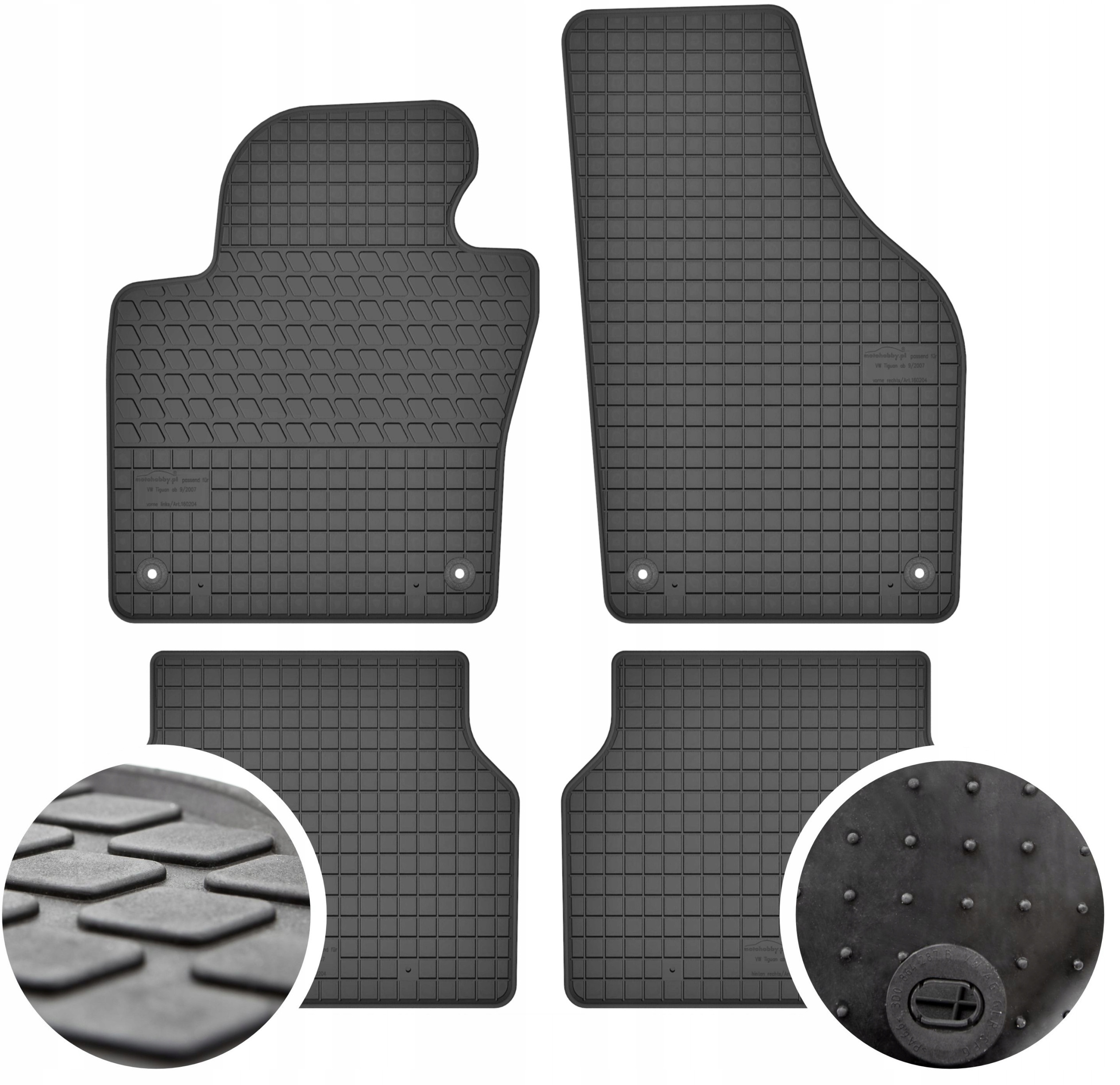 Zestaw dywaników samochodowych Auto Comfort – 4 elementy w komplecie