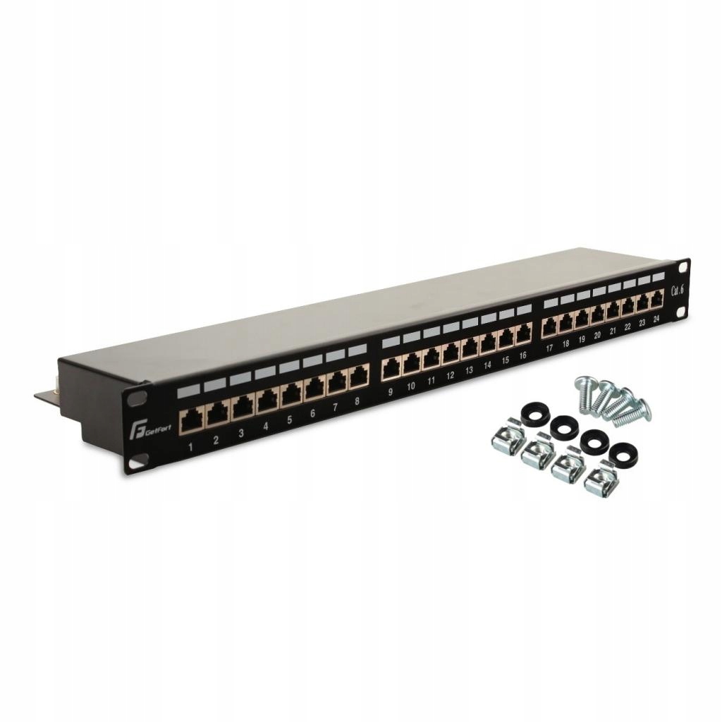 Patch Panel FTP Cat.6 24 Porty PGF-6FTP24-B6 Getfort – Idealne rozwiązanie dla Twojej sieci