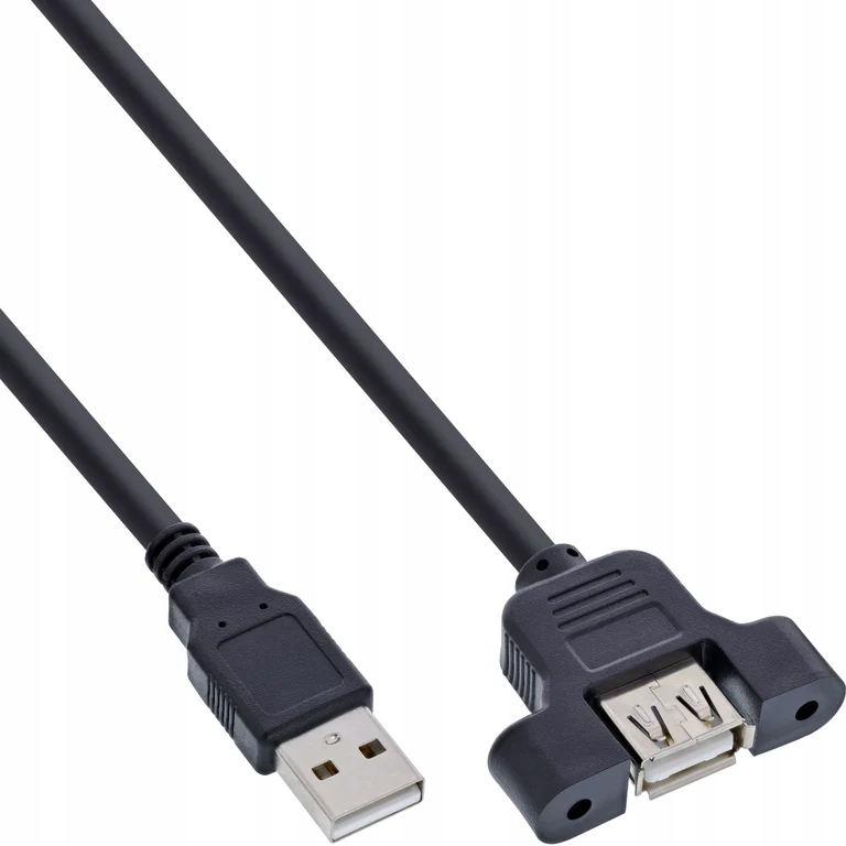 InLine 33440E kabel USB 0,6 m Czarny – Idealne połączenie dla Twojego komputera
