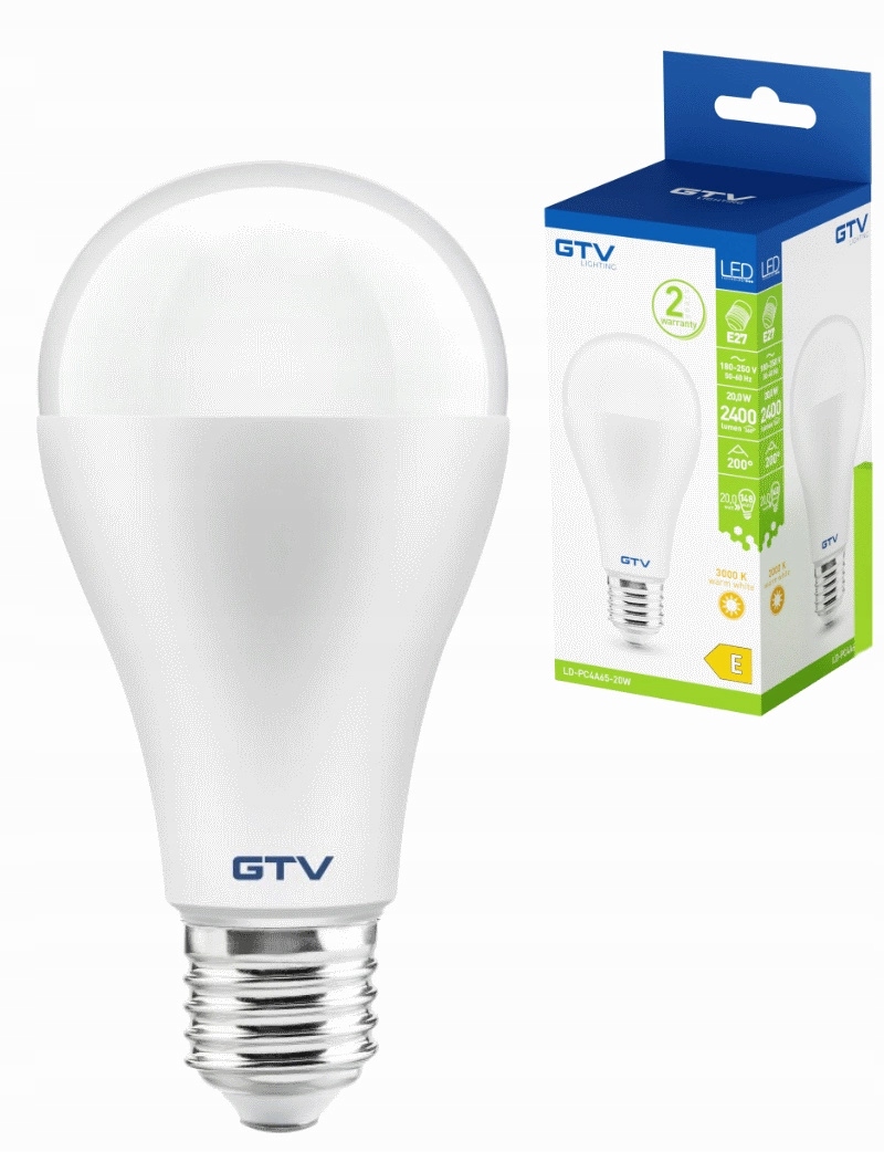 Żarówka LED GTV LD-PC4A65-20W – Efektywne oświetlenie dla Twojego domu