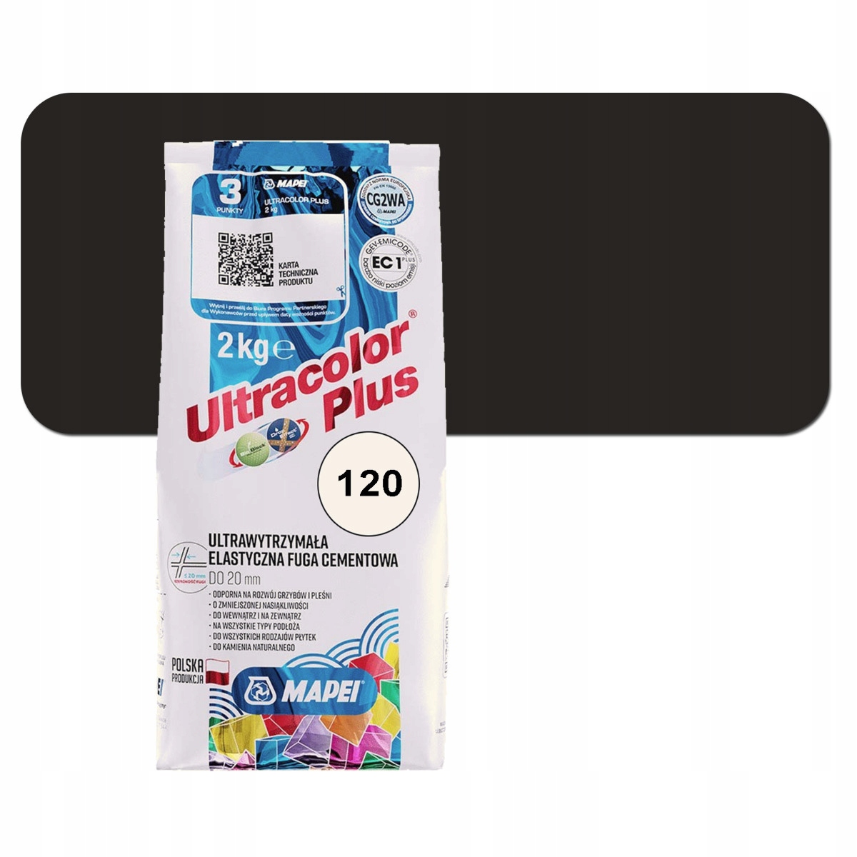 Filler Ultracolor Plus 120 Czarny 2kg – Idealne rozwiązanie do fugowania