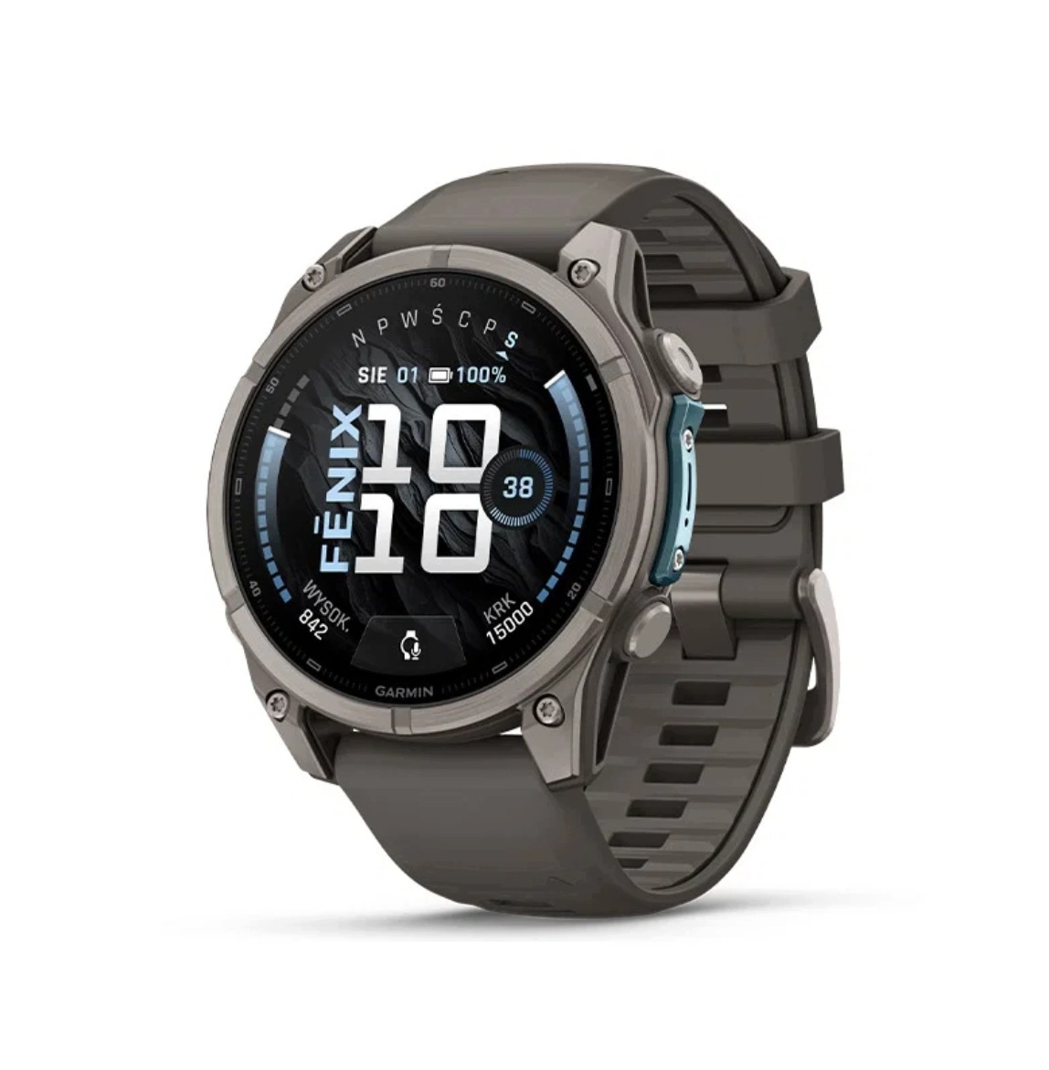 Fēnix® 9 – 47mm Tytan z kamienno-szarym silikonowym paskiem – Twój idealny towarzysz w aktywności