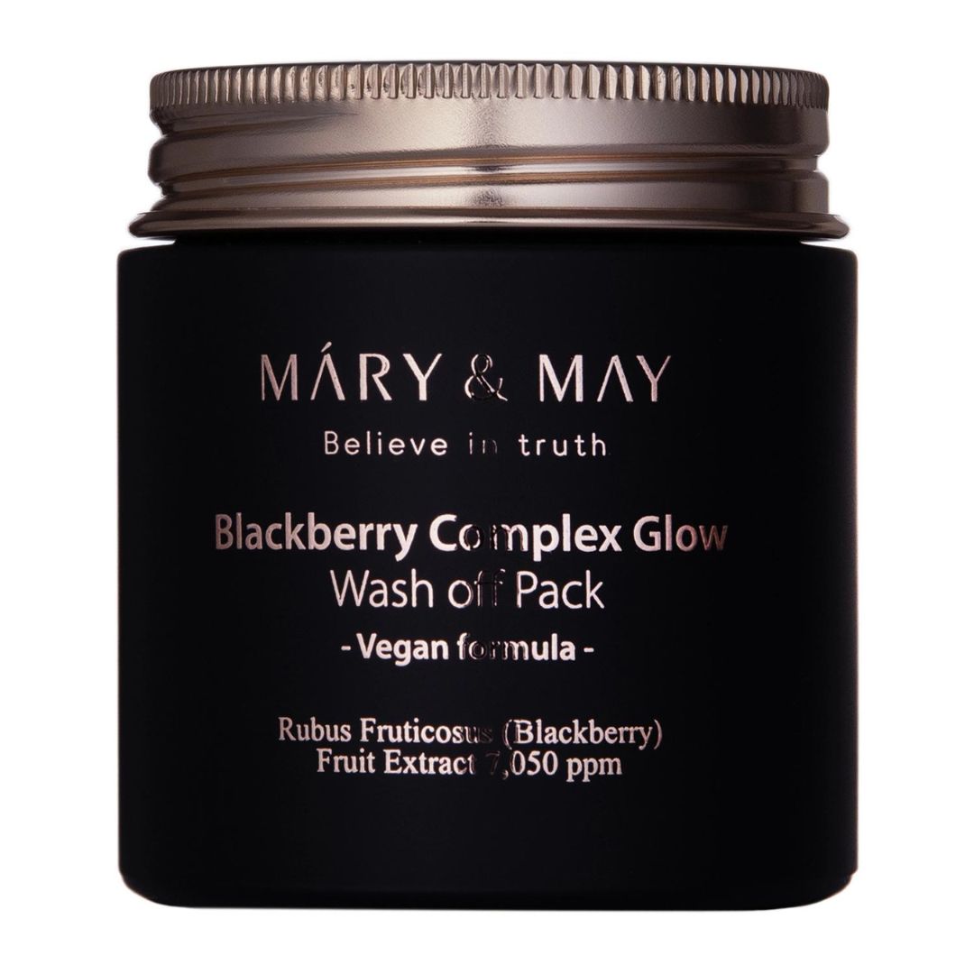 Mary&May Blackberry Complex Glow Washoff Pack 125g – Oczyszczająca maska rozświetlająca do twarzy