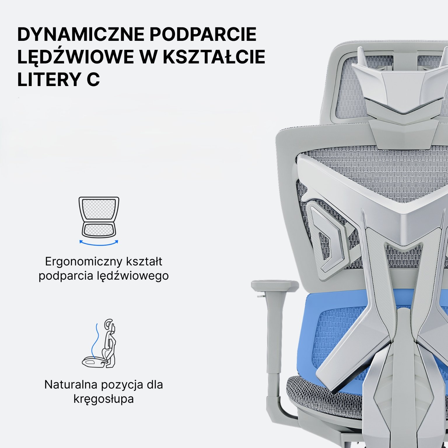 Ergonomiczne wsparcie lędźwiowe dla zdrowej postawy