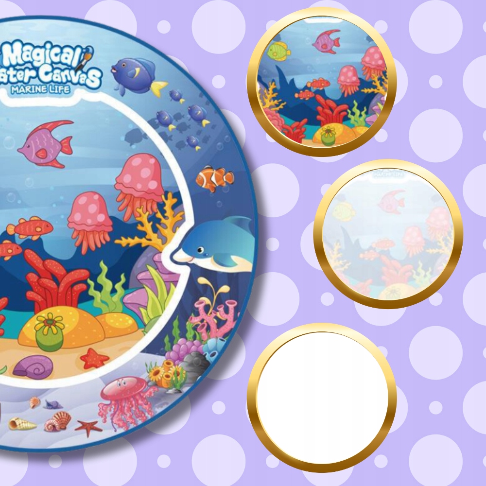 Okrągła Mata z Motywem Podwodnego Świata