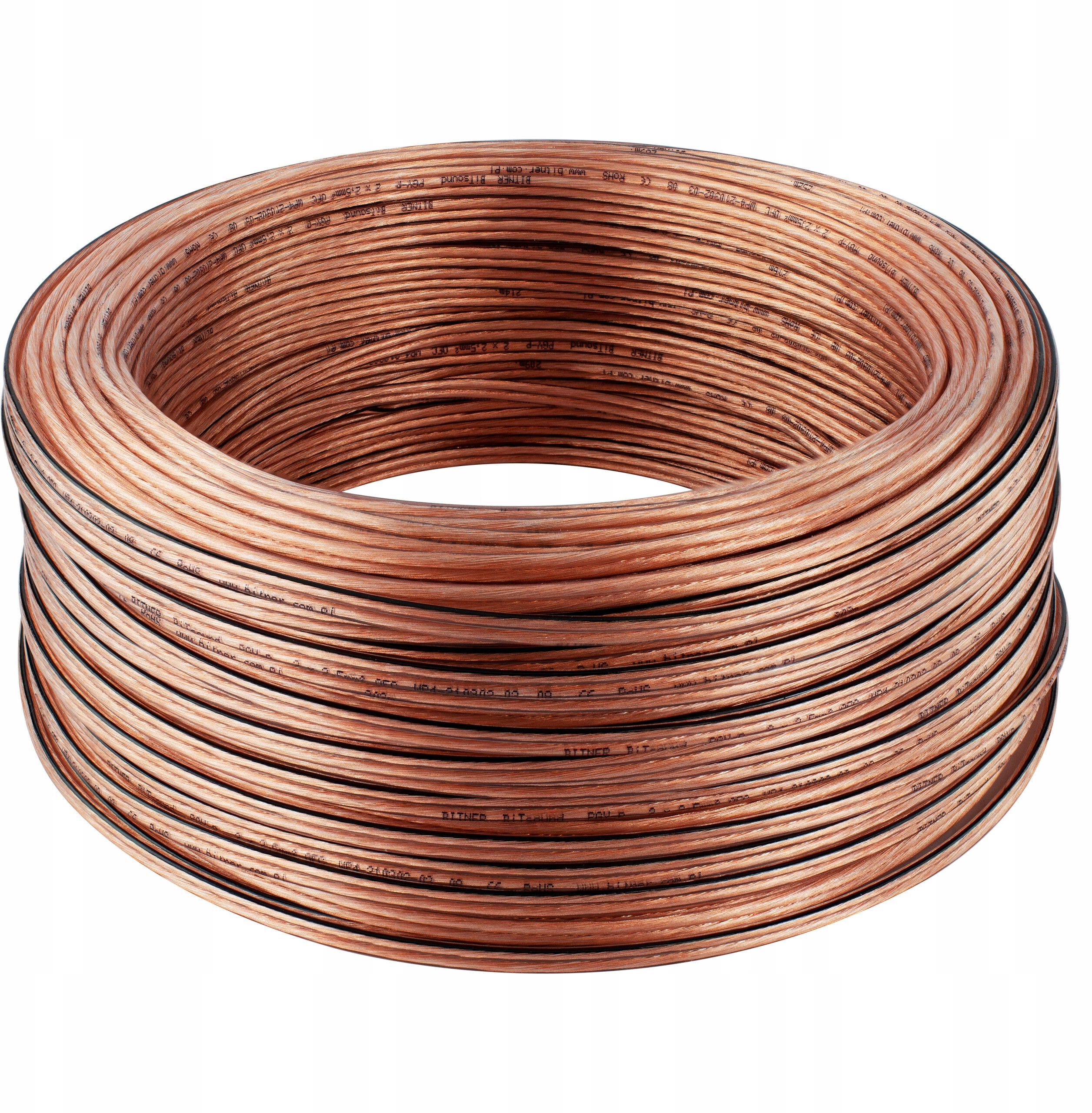 Przewód głośnikowy BiTsound LP0052 2x1,5 OFC miedź beztlenowa – Doskonała jakość dźwięku