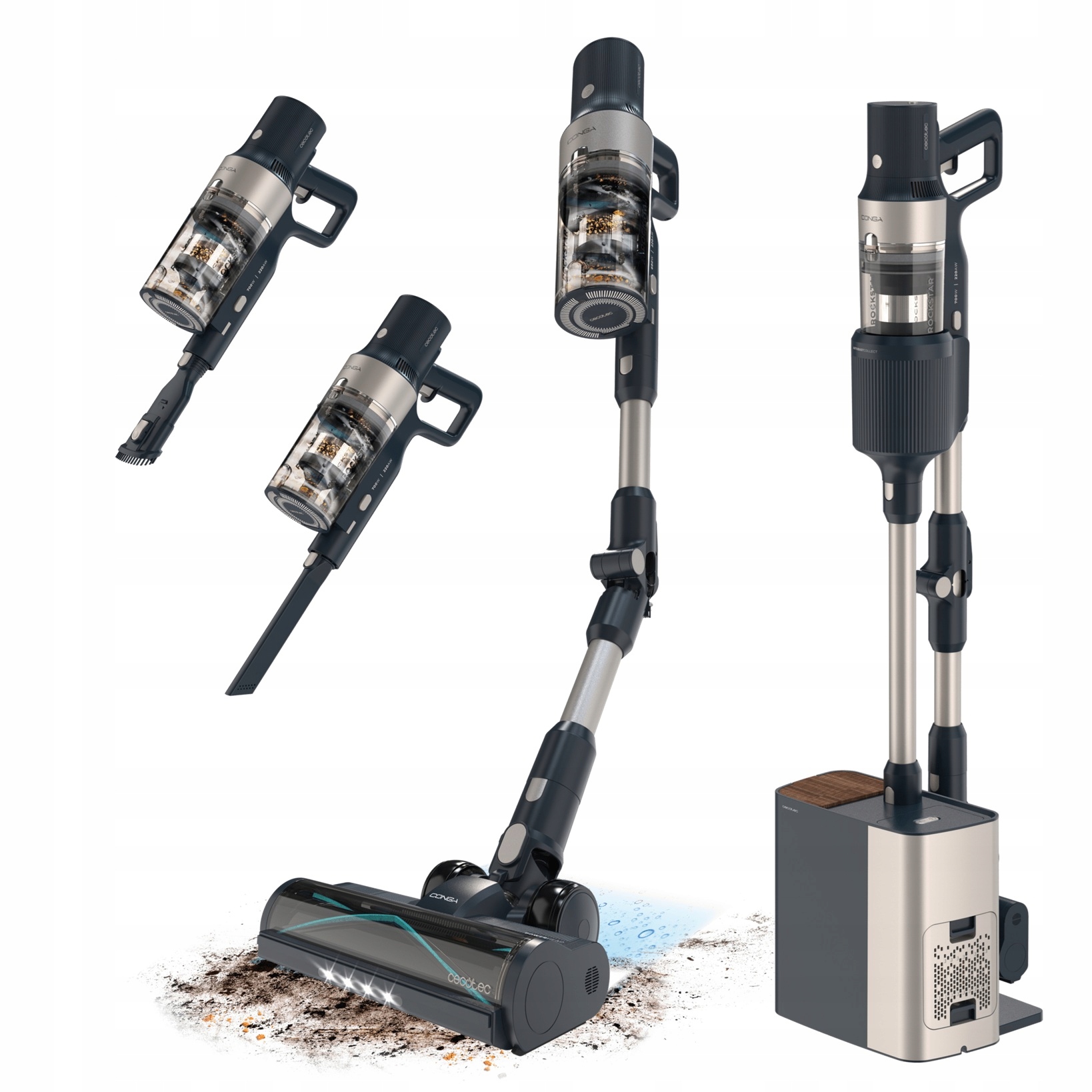 Odkurzacz pionowy Cecotec Conga Rockstar 5500 Hurricane Station Flex – Rewolucja w sprzątaniu