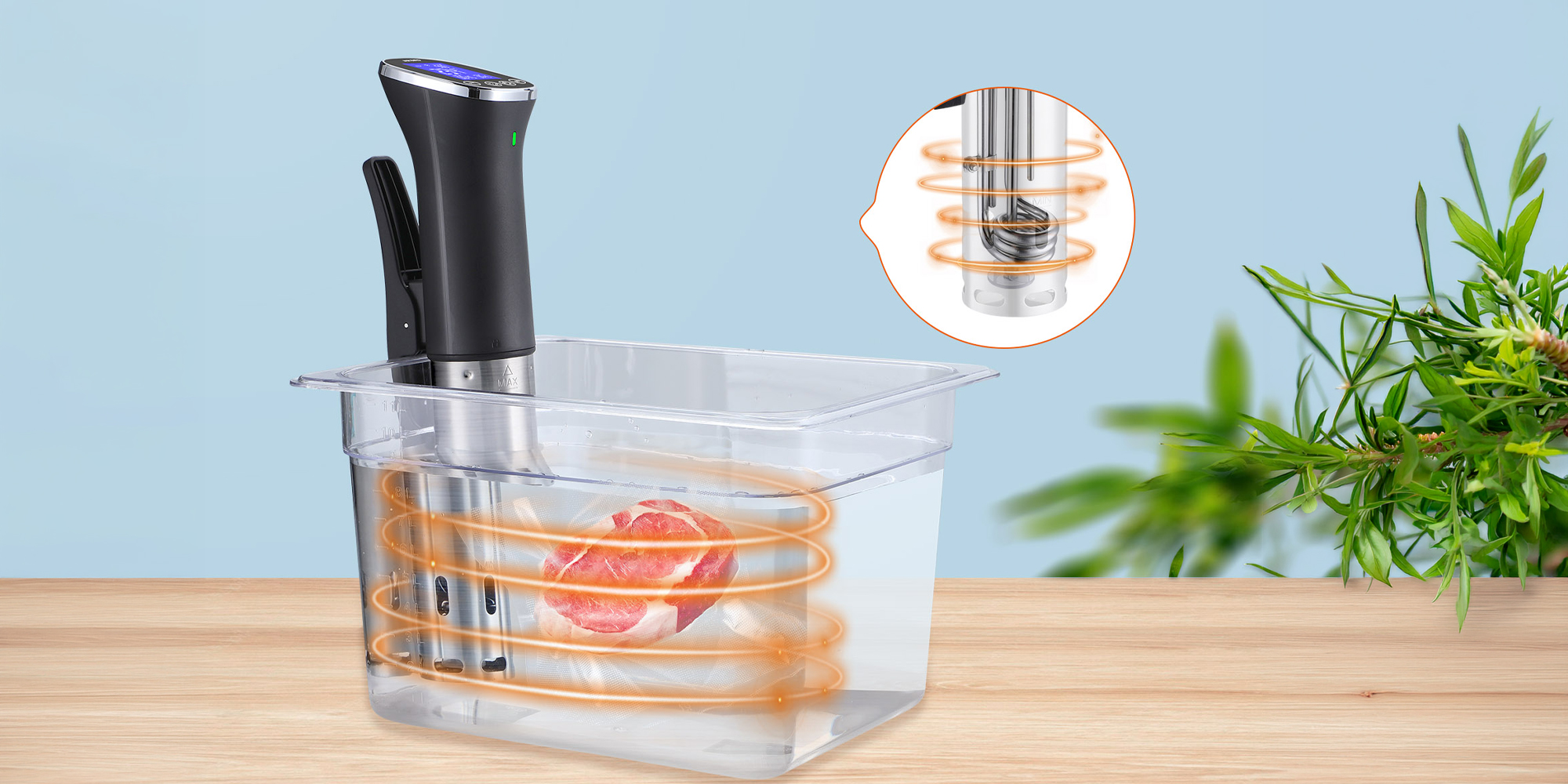 width=100% Cyrkulator Sous Vide Inkbird ISV-300W