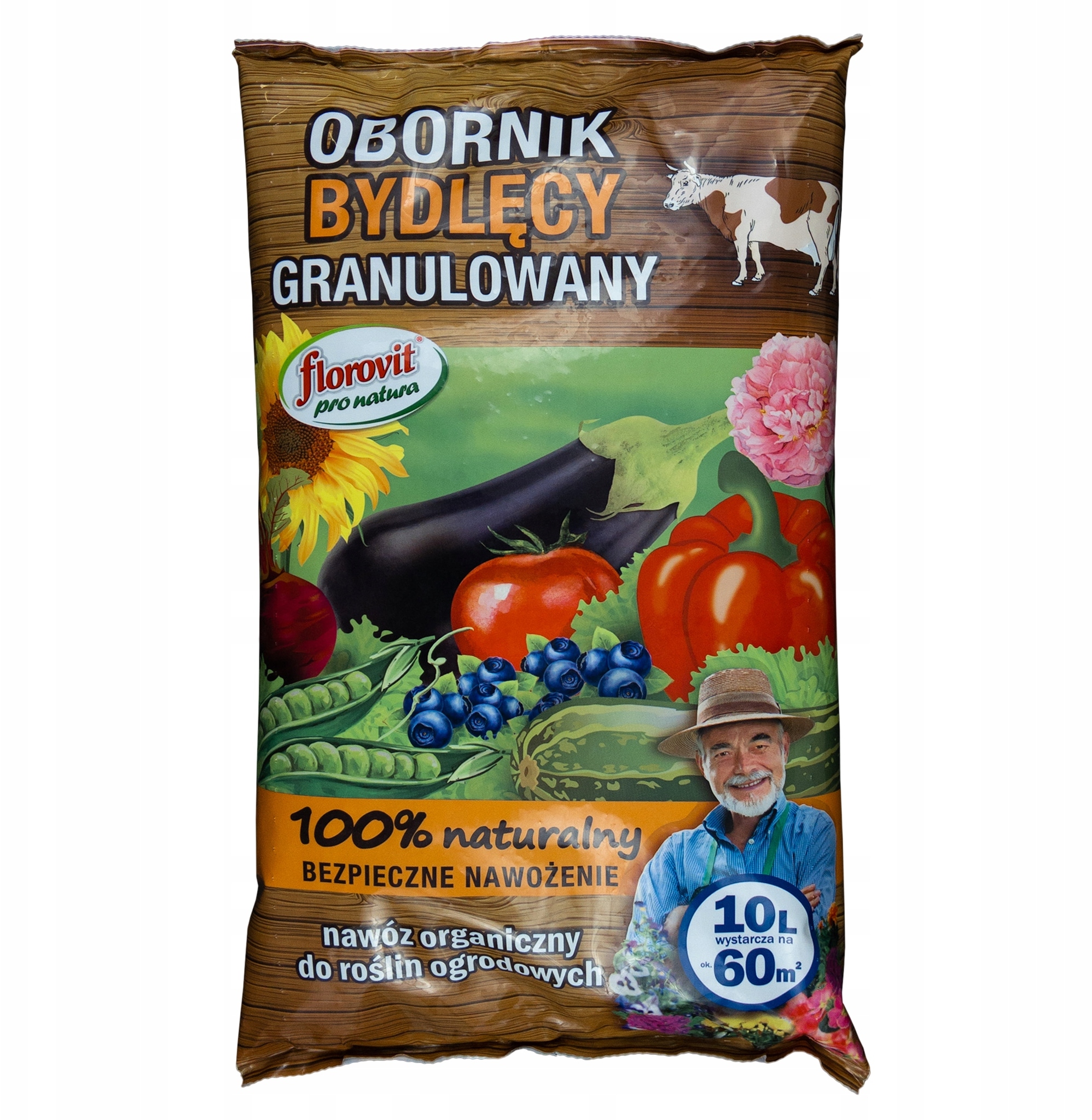 Granulowany obornik bydlęcy 10L – Naturalny nawóz dla Twojego ogrodu