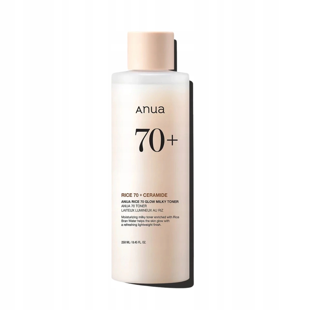 Anua Rice 70 Glow Milky Toner – Nawilżający tonik ryżowy do twarzy 250 ml