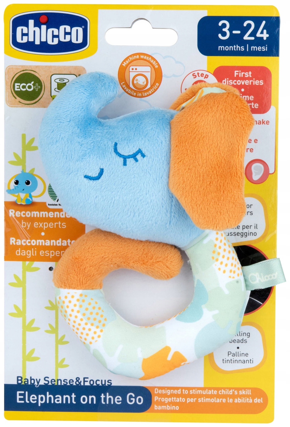Podróżna grzechotka słonik w kształcie bransoletki Chicco – Idealna zabawa dla maluszków